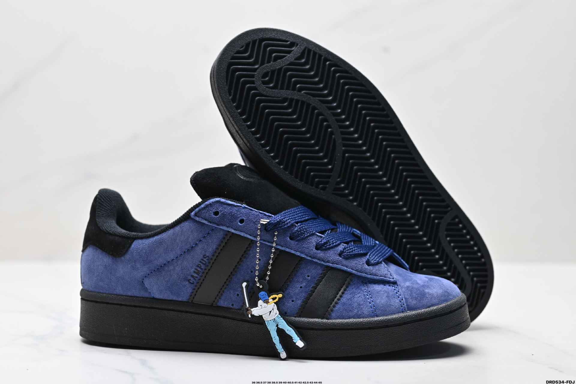 Adidas Originals Campus 00s Vintage Low-Top Sneakers - Blue/Black 6 i1746033202369 3223 0 4