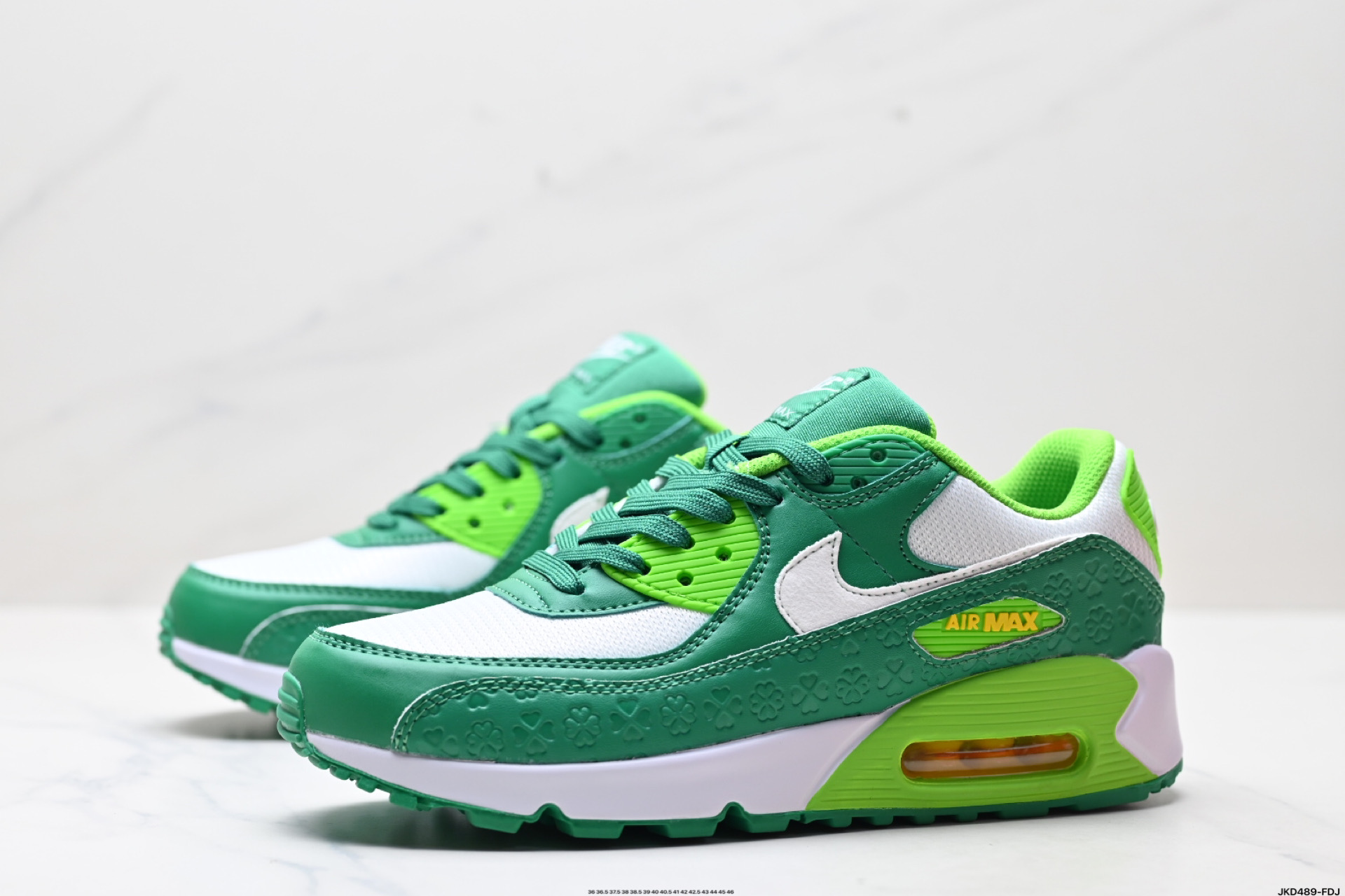 Nike Air Max 90: Zapatillas Retro con Amortiguación y Estilo, Verde y Blanco 5 i1746034608608 20 0 3