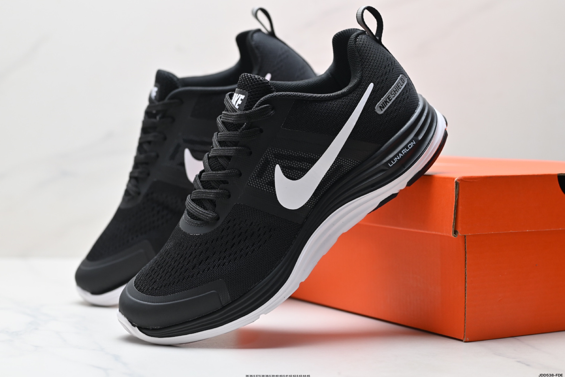 Nike Air Pegasus+ 30 X Lunar Cushioning Lightweight Running Shoes - Black/White 2 i1746198719891 5481 0 7