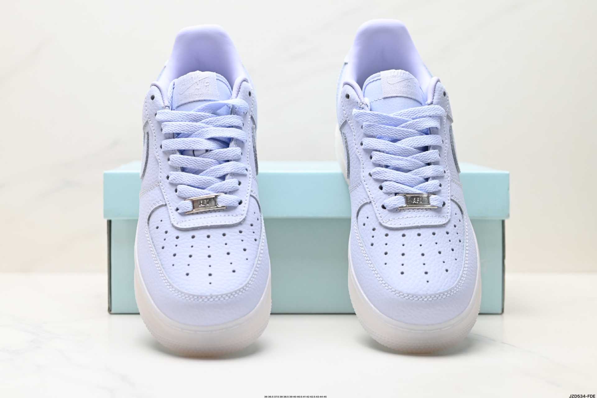 Nike Air Force 1 '07 Low-Top Casual Sneakers - Light Blue, All-Day Comfort 8 i1746200002042 8356 0 6