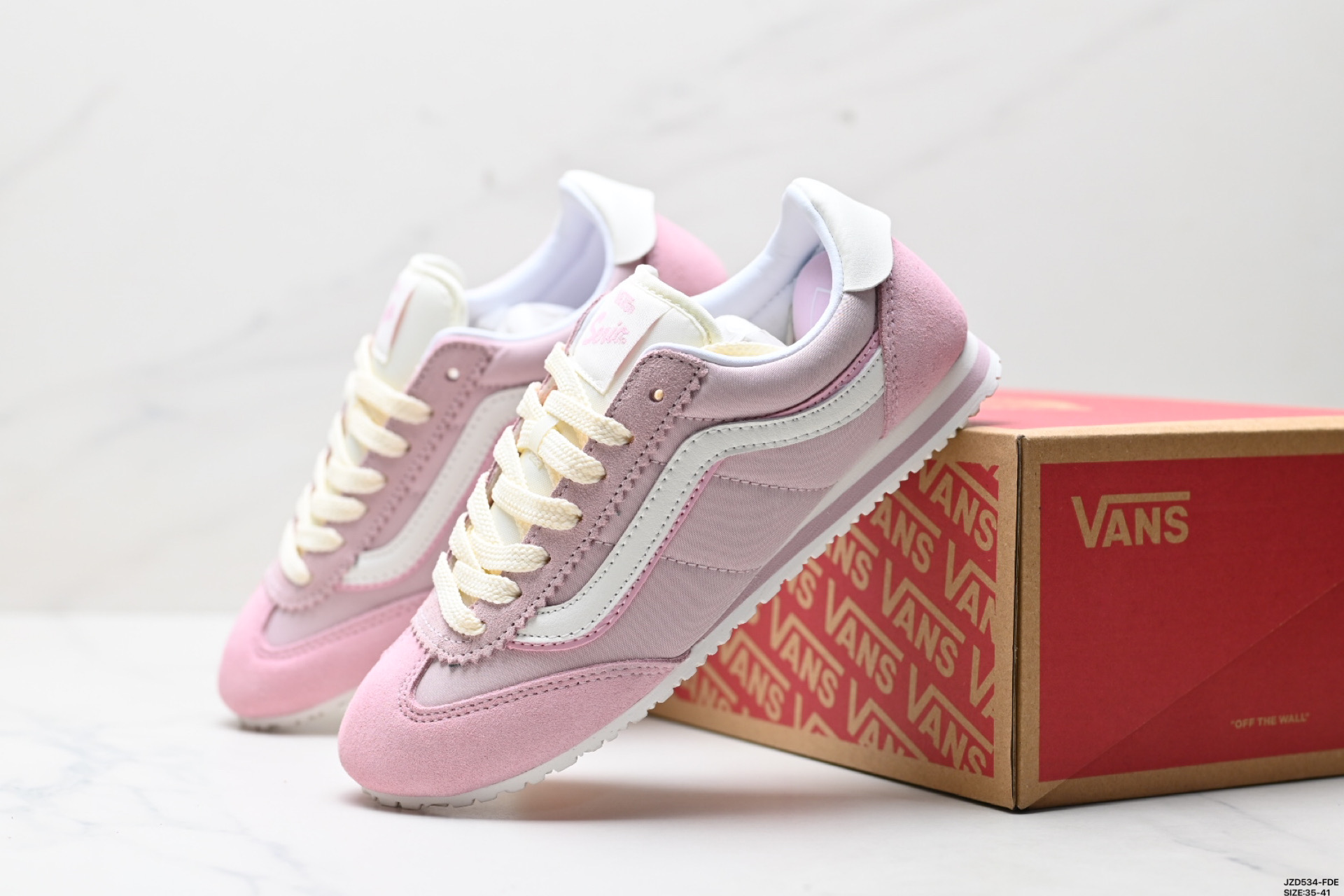 Vans Super Lowpro Pink Retro Thin Bottom T-Toe Sneakers Women's Size 36-41 9 i1746201198596 5920 0 7