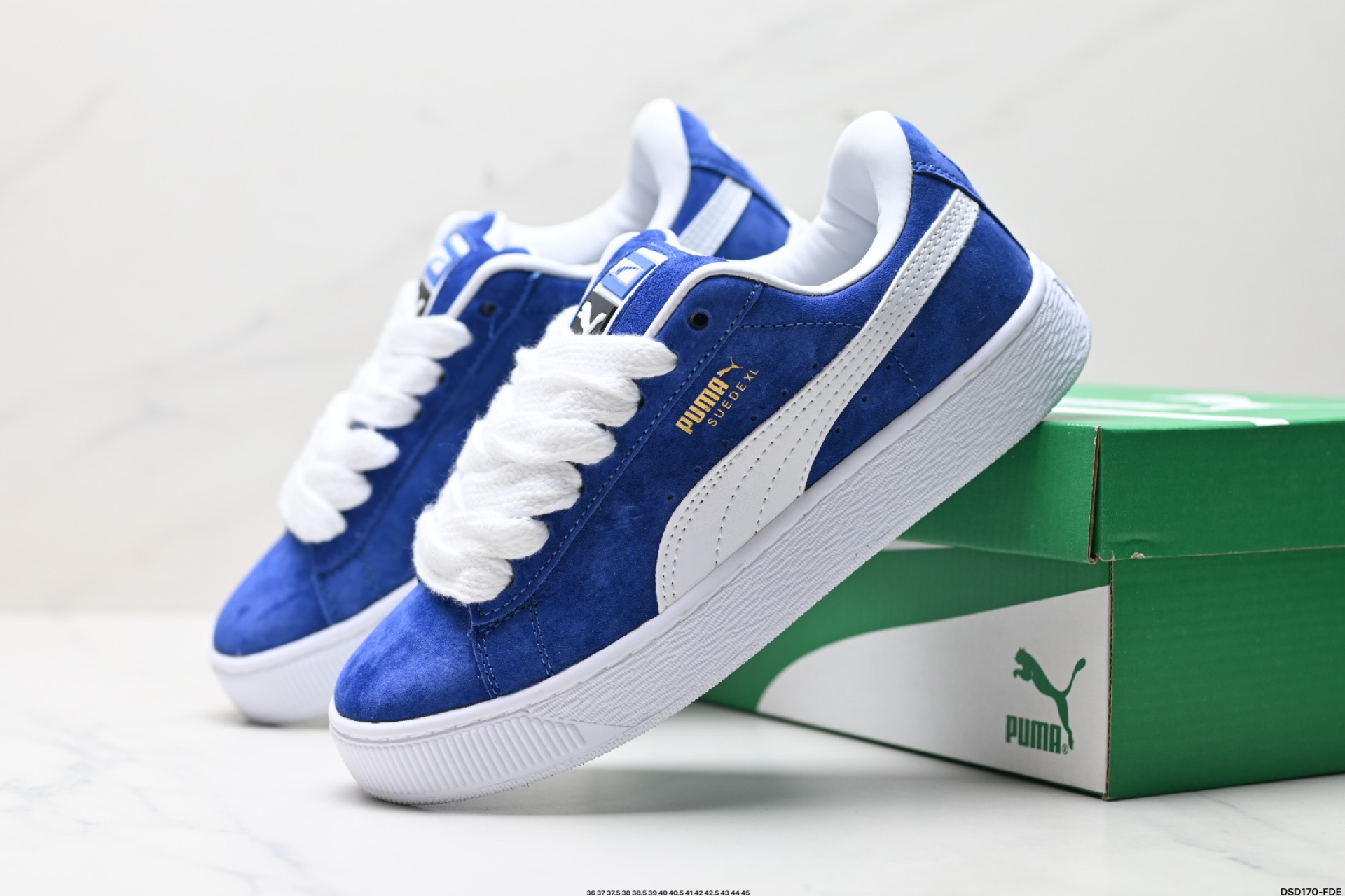 Puma Suede XL Retro Low-Top Anti-Skid Sneakers, Black/White - Size 395205-02 3 i1746201543095 7796 0 7