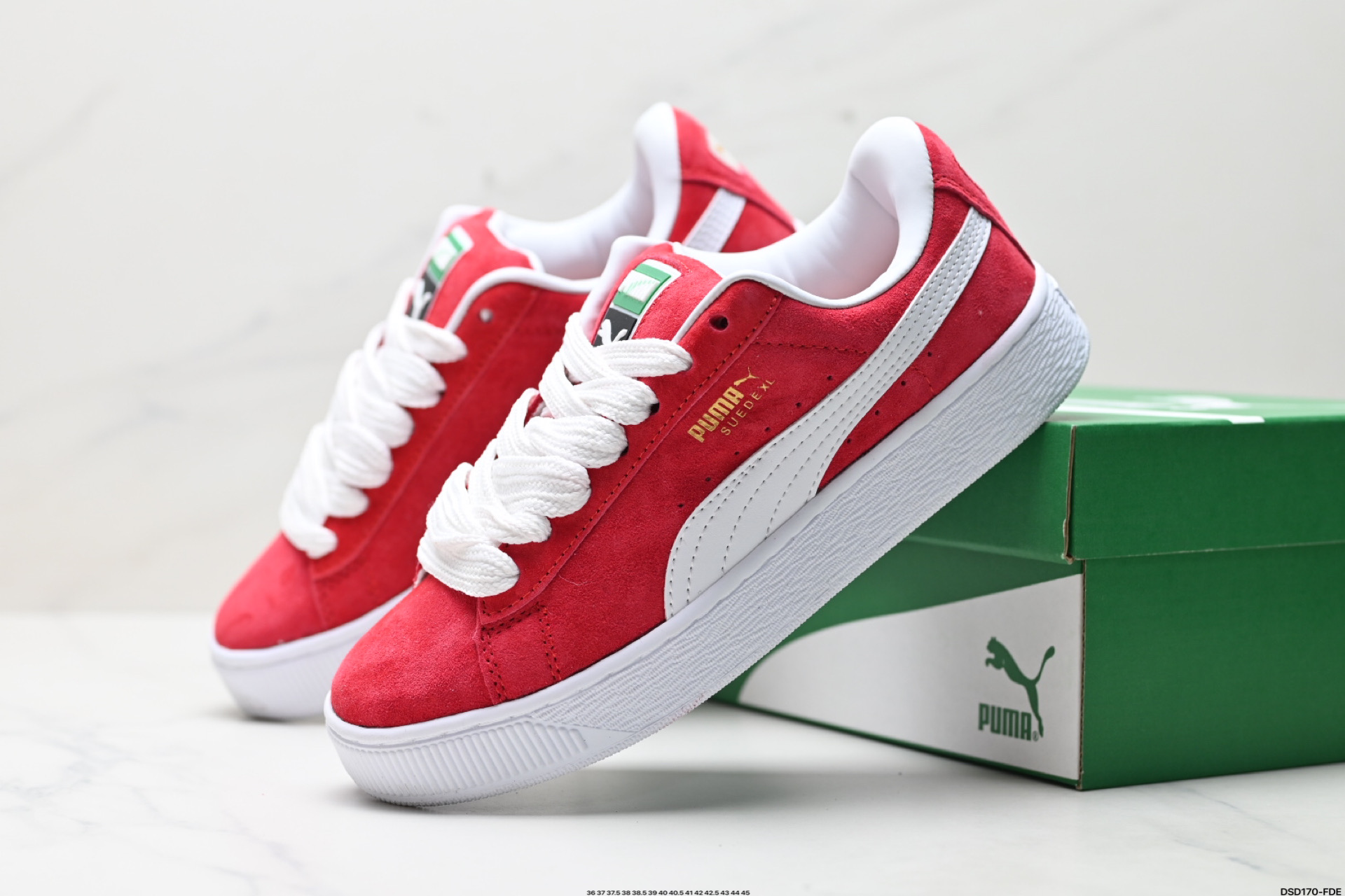 Puma Suede XL Retro Low-Top Anti-Skid Sneakers, Black/White - Size 395205-02 5 i1746201574361 9684 0 7