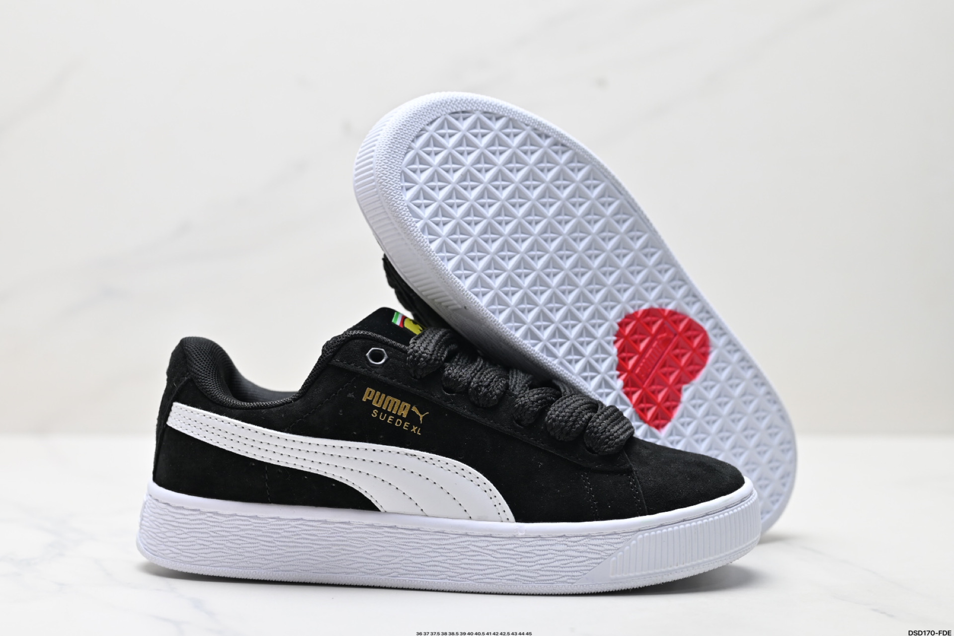 Puma Suede XL Retro Low-Top Sneakers: Black, White, Comfortable 6 i1746201606437 6924 0 4