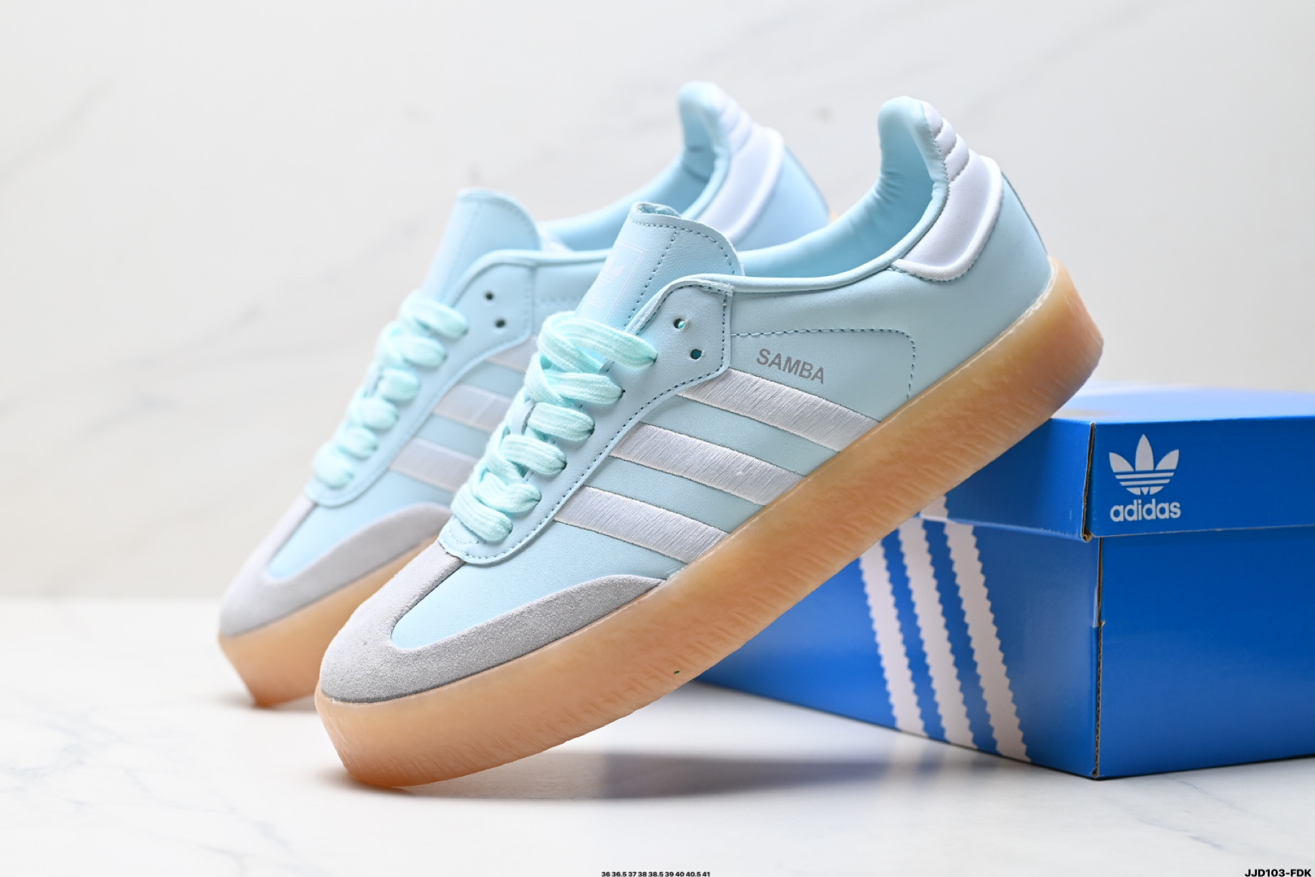 Adidas Originals Sambae Low-Top Sneakers - Light Blue, Casual, and Stylish 3 i1746288593960 5566 0 7