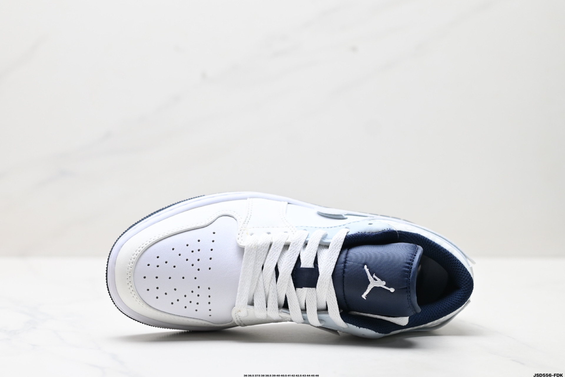 Nike Air Jordan 1 Low White/Navy Casual Sneakers - Premium Leather Comfort 3 i1746289134203 5420 0 1
