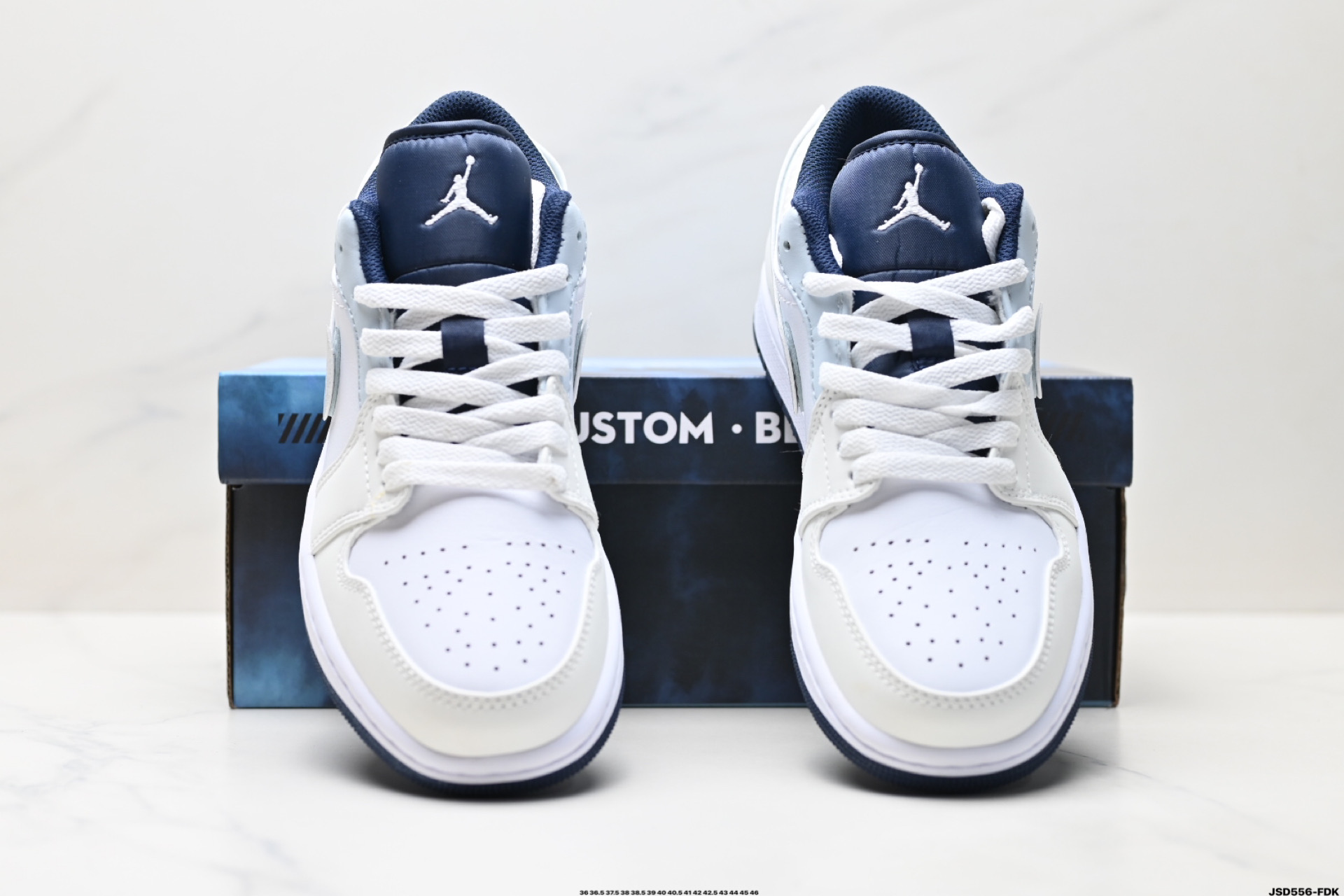 Nike Air Jordan 1 Low White/Navy Casual Sneakers - Premium Leather Comfort 8 i1746289134203 6224 0 6