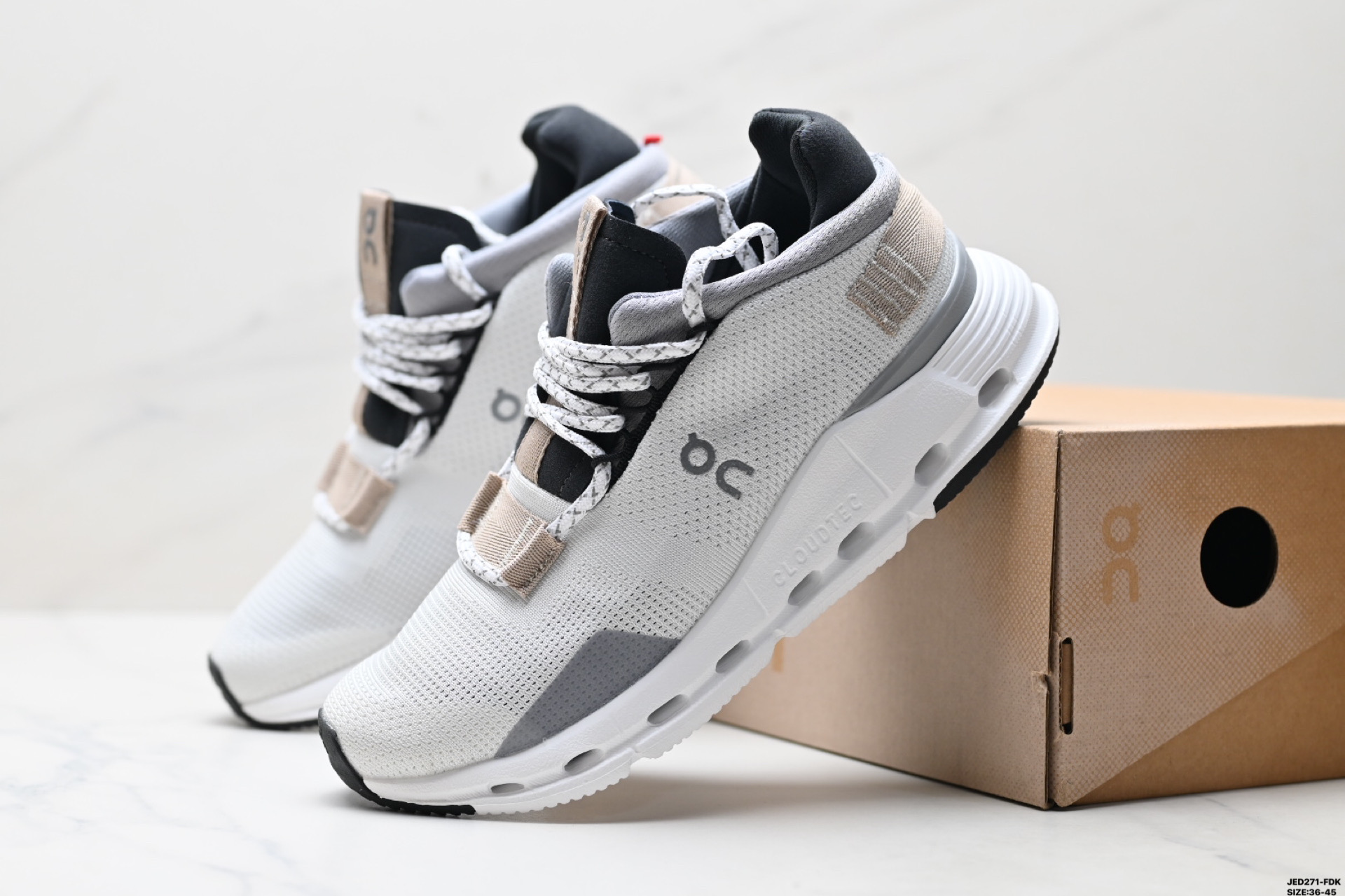 On Running Cloudnova White Sneakers, Shock Absorption, Non-Slip, Breathable 3 i1746289826750 41 0 7