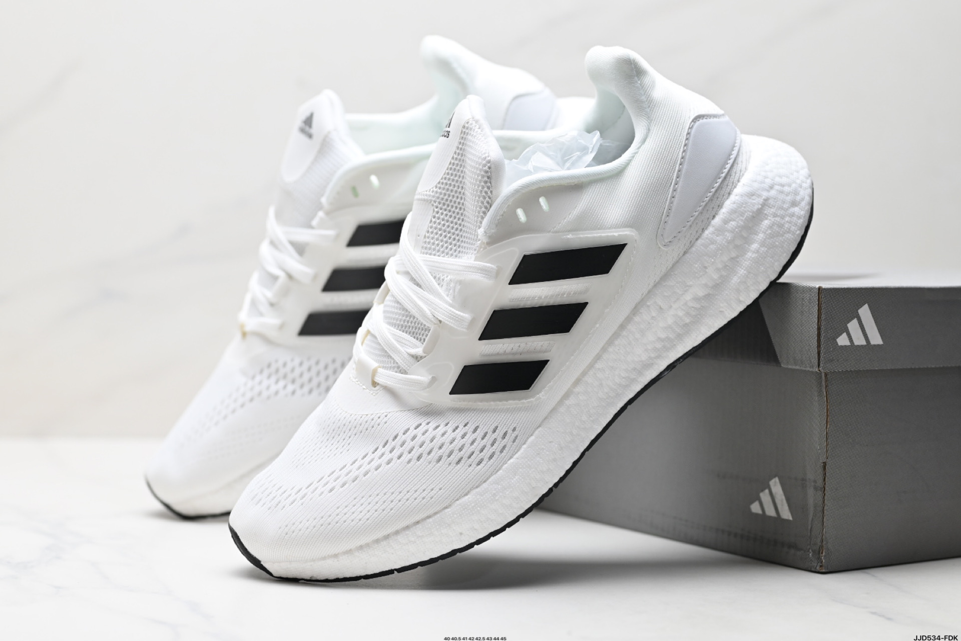 Adidas PureBOOST 22 H.RDY White/Black Men's Running Shoes - Breathable Knit Upper 9 i1746289843751 5745 0 7