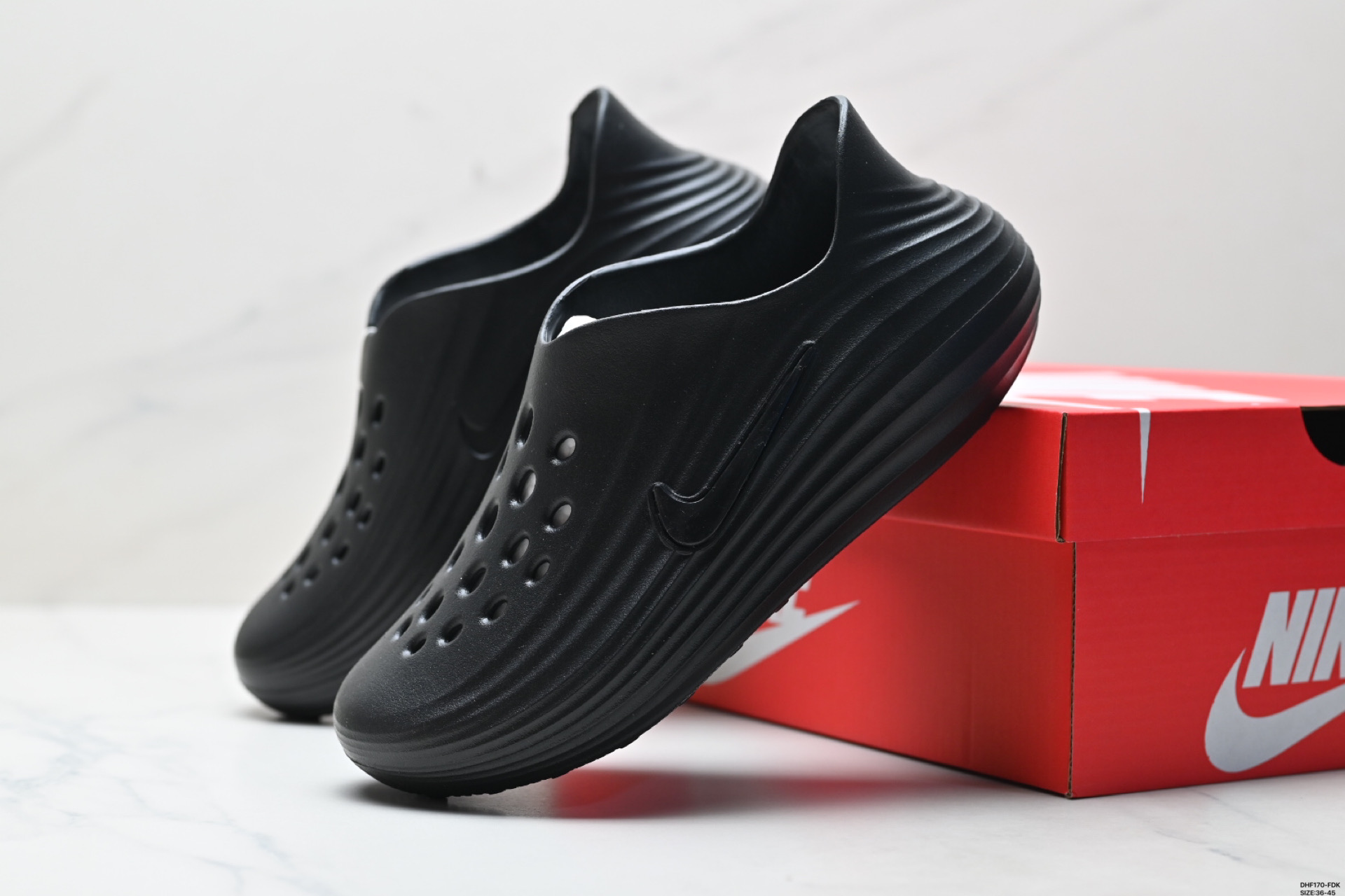 Nike ReactX Rejuven8 Black EVA Foam Lightweight Comfortable Slip-On Clogs 2 i1746290335264 9012 0 4