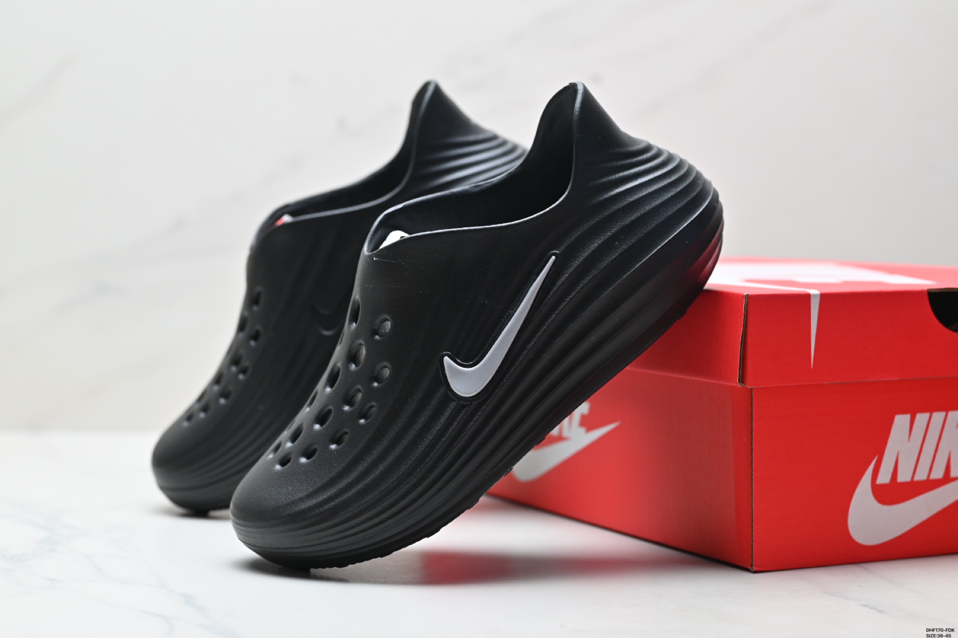 Nike ReactX Rejuven8 Black EVA Foam Lightweight Comfortable Slip-On Clogs 5 i1746290406739 4865 0 4