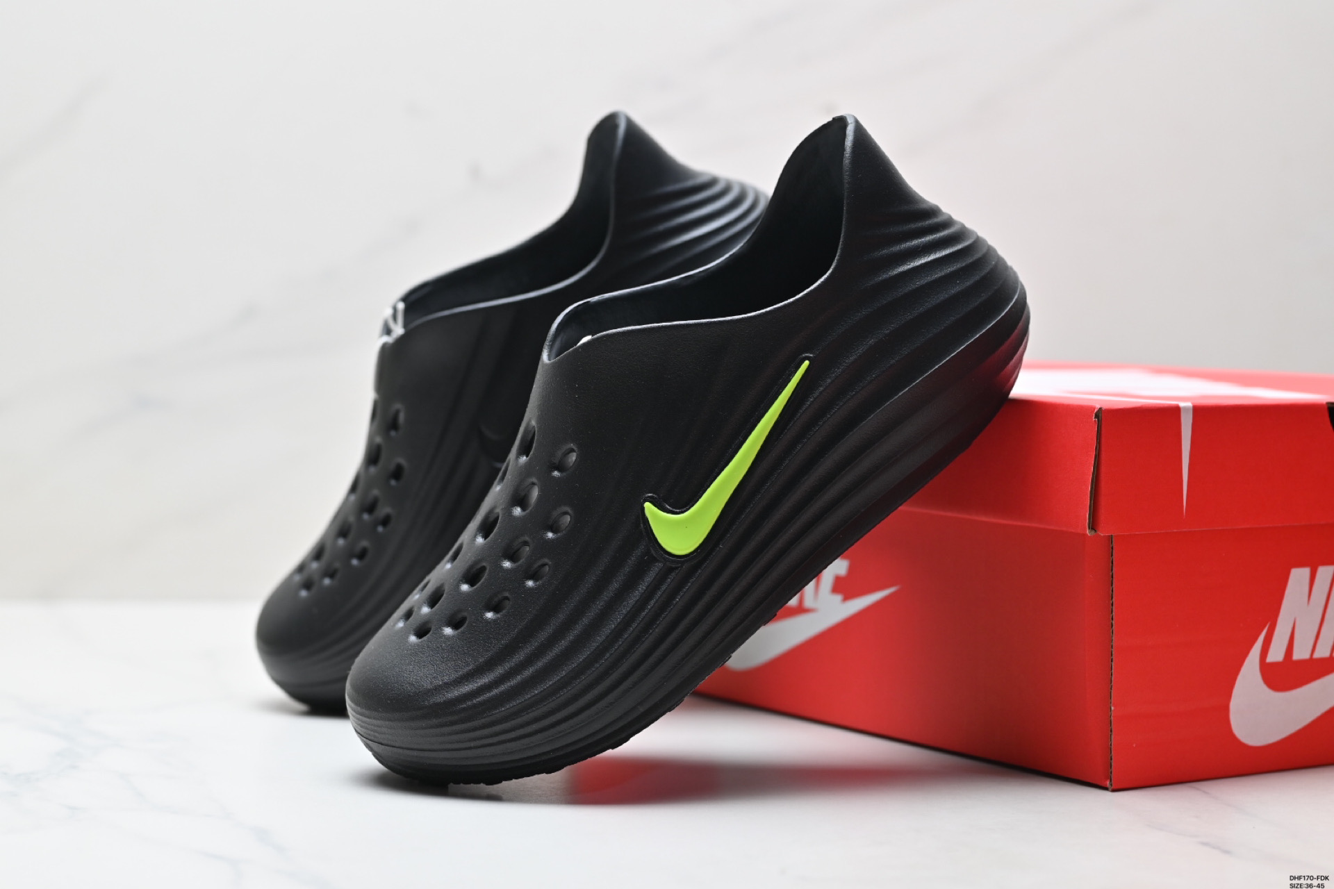 Nike ReactX Rejuven8 Black EVA Foam Lightweight Comfortable Slip-On Clogs 6 i1746290460643 1233 0 4