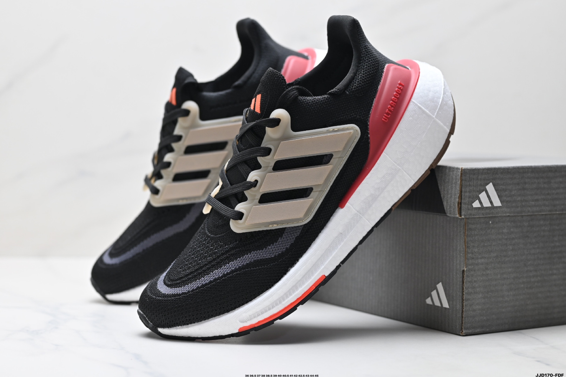 Adidas Ultraboost Light Black Running Shoes - IE1768, Cushioned, Breathable Knit 5 i1746376603918 9519 0 7
