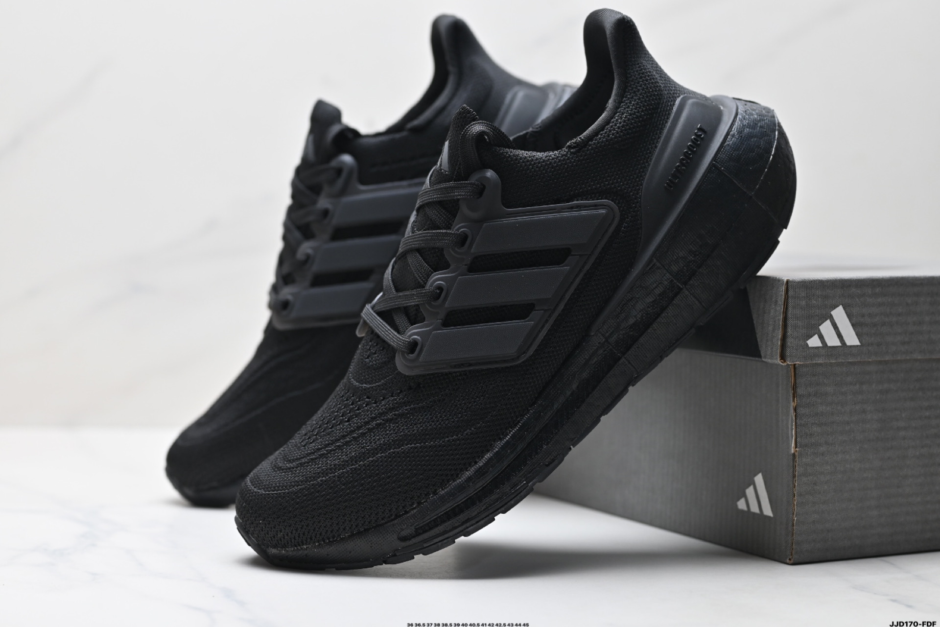Adidas Ultraboost Light Black Running Shoes - IE1768, Cushioned, Breathable Knit 6 i1746376622621 762 0 7