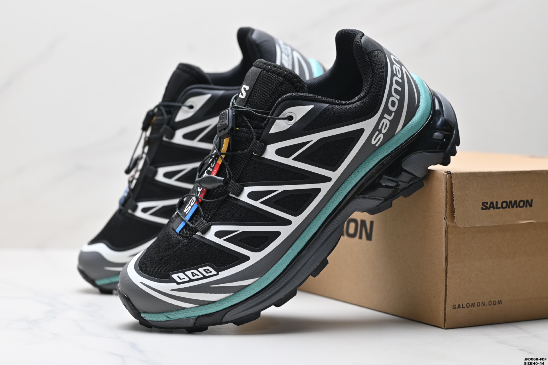 Salomon XA PRO XT-6 EXPANSE Trail Running Shoes - Black, White, and Teal 2 i1746377533027 5223 0 7