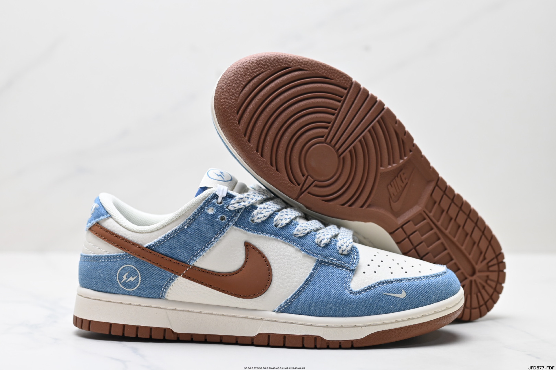 Nike Dunk Low Retro Casual Skateboarding Shoes - Light Blue/Brown 6 i1746378743064 4751 0 4
