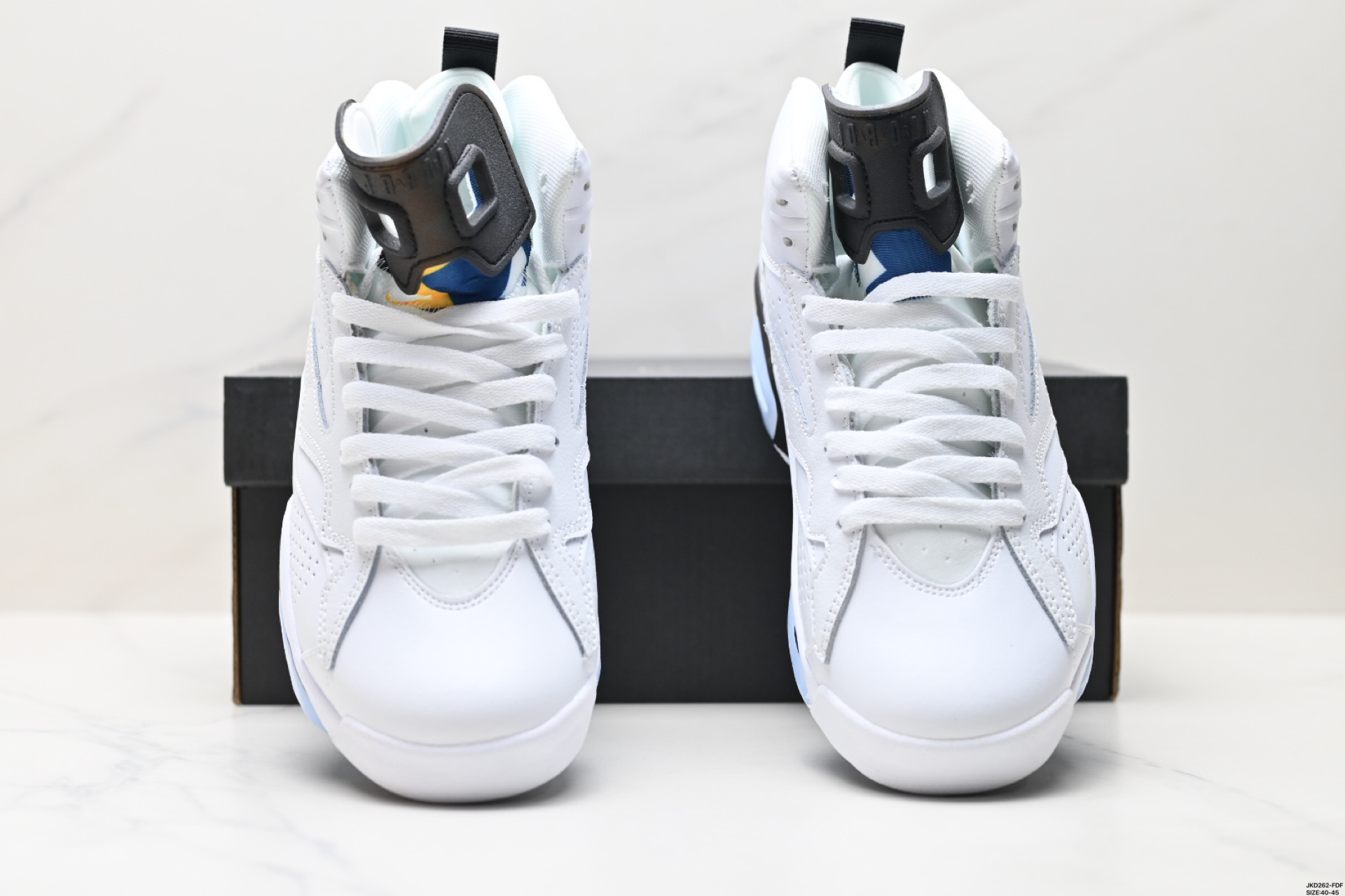 Nike Air Jordan 6 Retro Georgetown White/Gold Men's Basketball Shoes 8 i1746378924678 8624 0 6