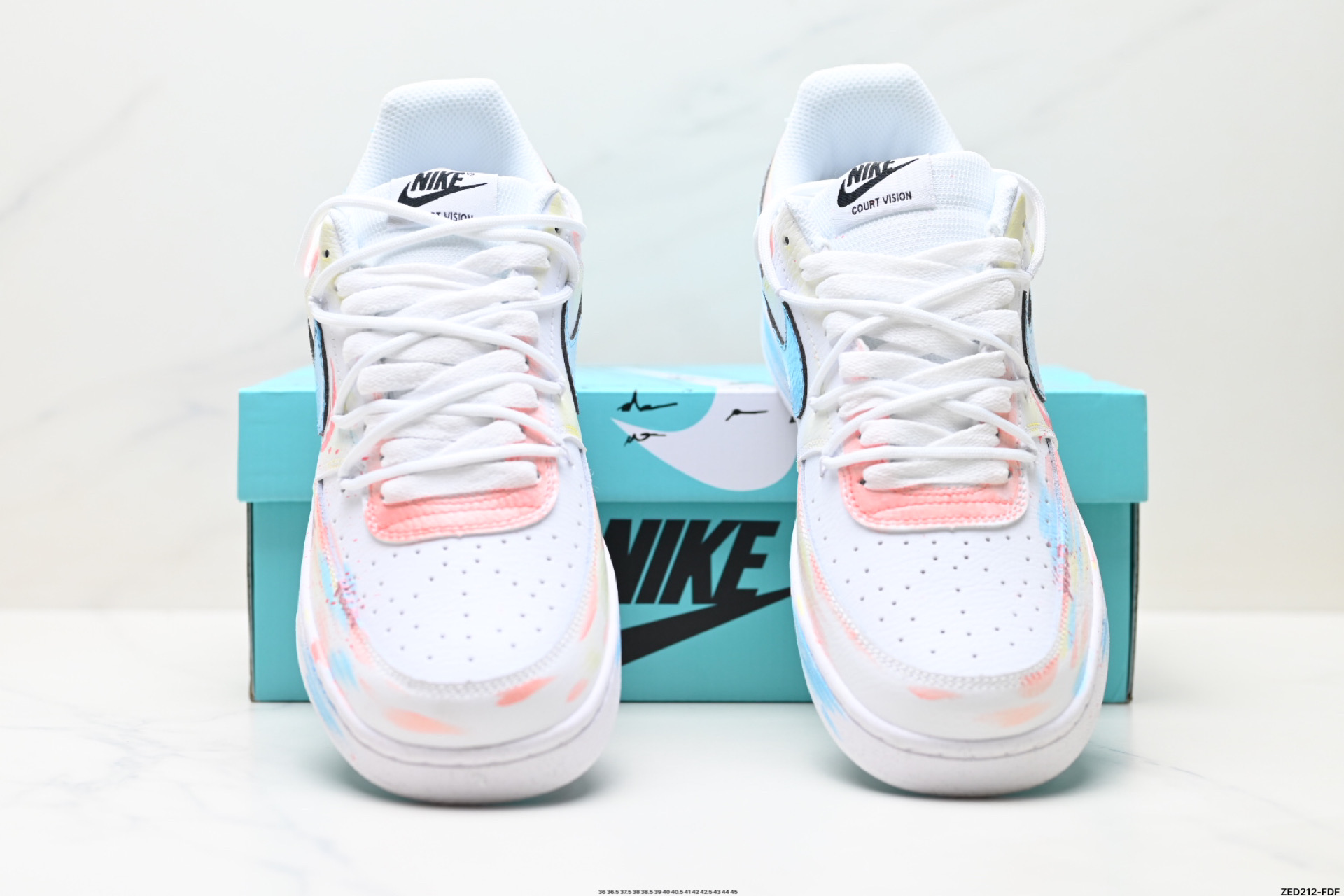 NIKE COURT VISION LO ‘DIY’定制 低帮百搭 透气休闲运动板鞋 DH2987-212
