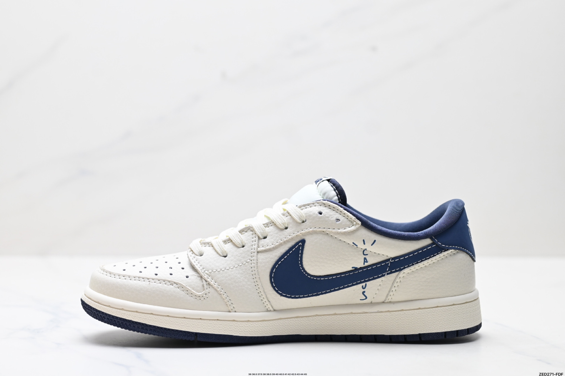 270 AJ1倒勾Travis Scott x Air Jordan 1 ” Reverse Mocha “ AJ1乔1 TS 闪电 联名倒钩 低帮文化篮球鞋 LD2025-022