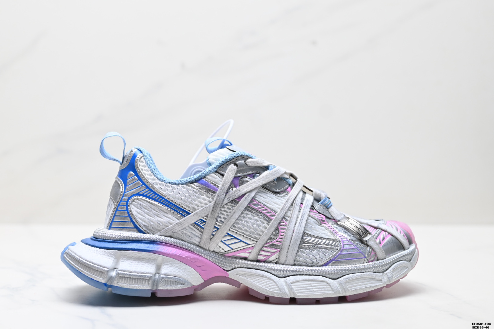 BALENCIAGA 3XL Sneakers 3+ 巴黎世家 系列低帮复古老爹鞋 734734 W3XL5 9110