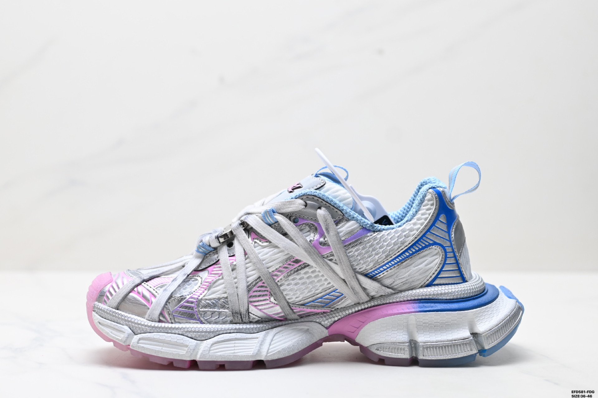 BALENCIAGA 3XL Sneakers 3+ 巴黎世家 系列低帮复古老爹鞋 734734 W3XL5 9110