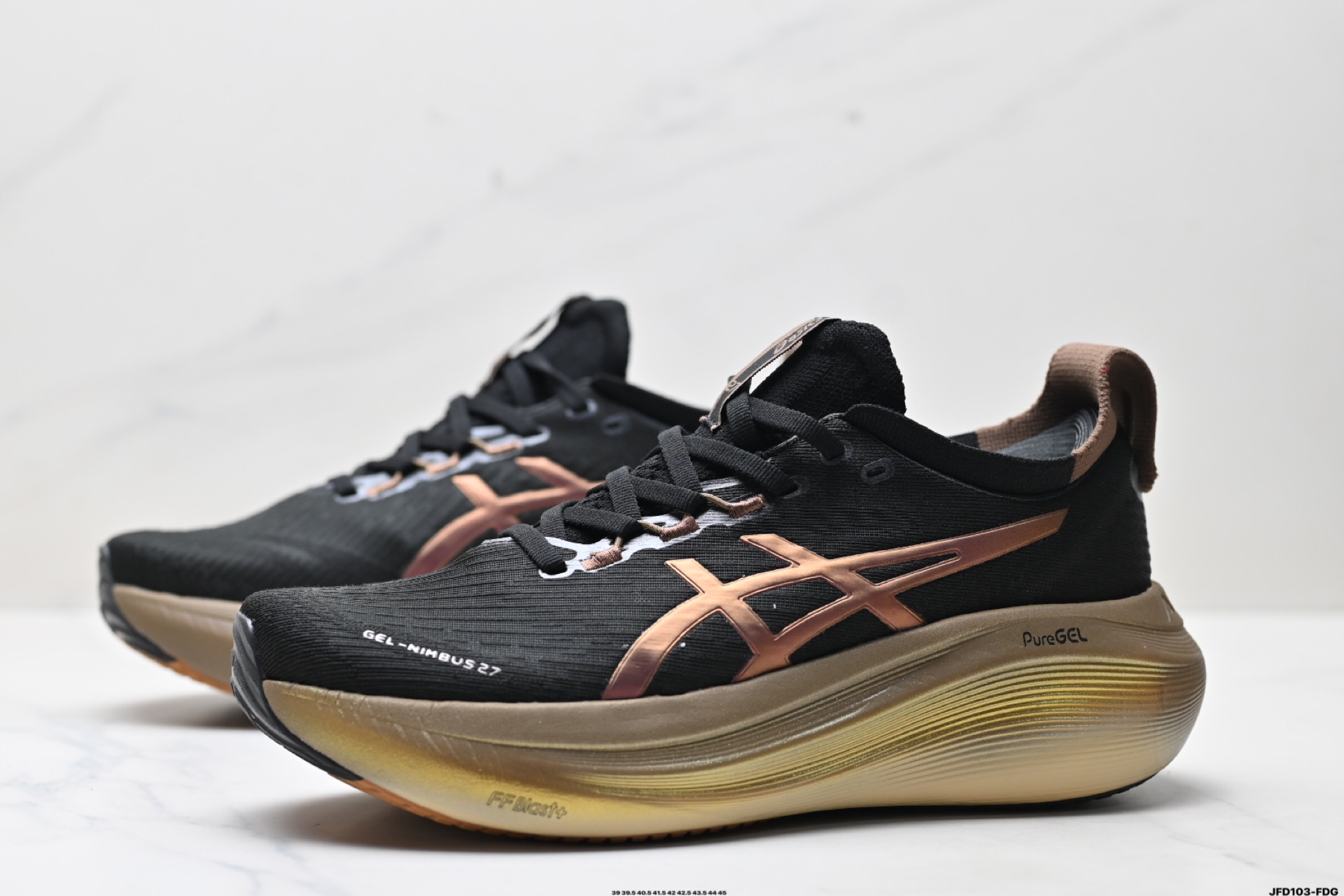 Asics Gel-Nimbus 27 舒适防滑耐磨低帮休闲跑步鞋 1011C095-001