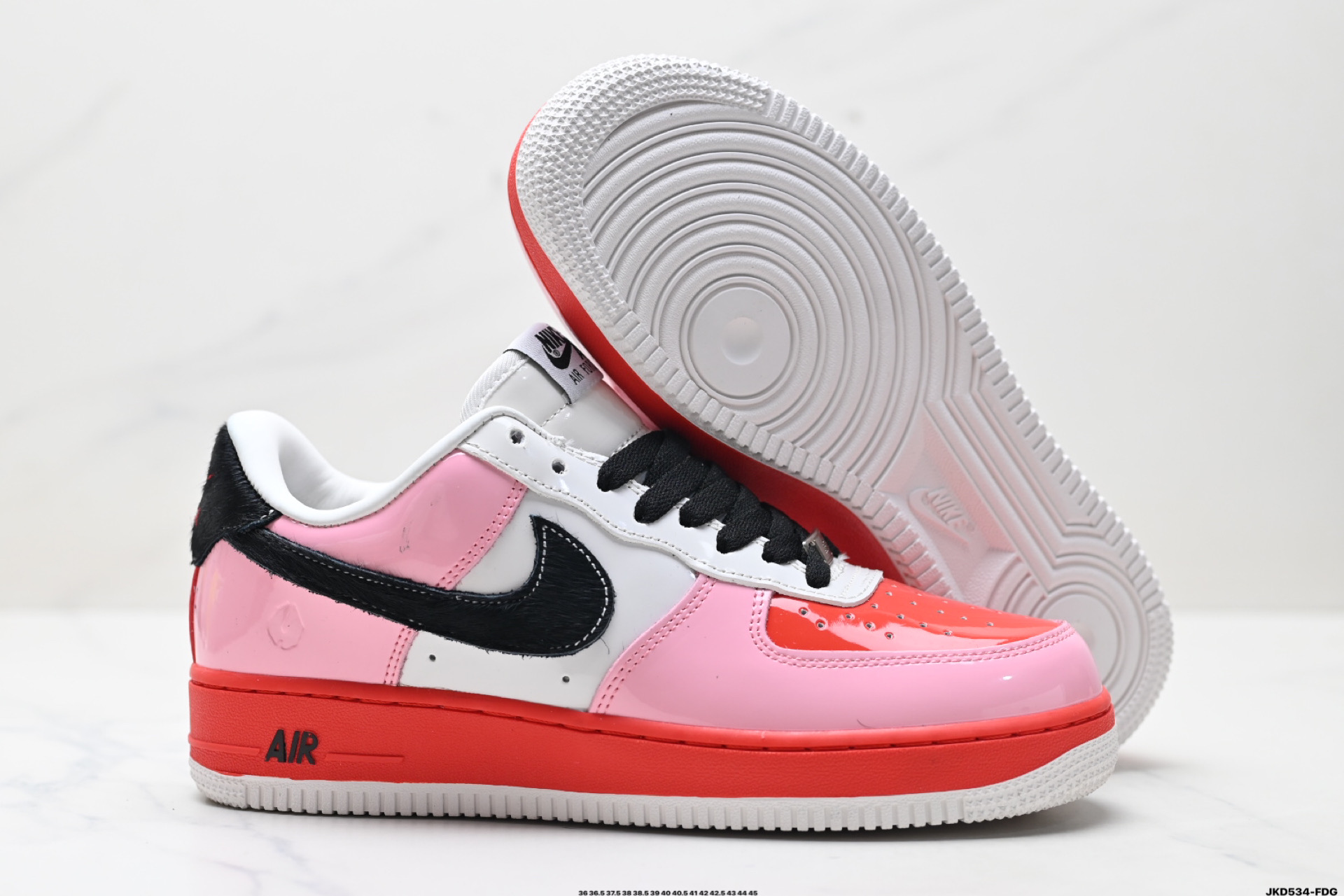 Nike Air Force 1 '07 Low Casual Sneakers - Pink, Red, and Black Accents 6 i1746462825544 49 0 4