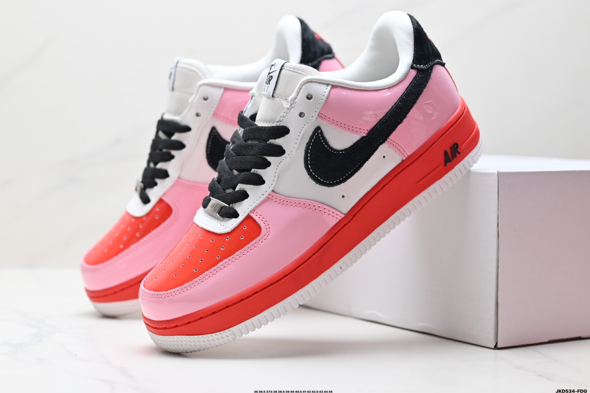 Nike Air Force 1 '07 Low Casual Sneakers - Pink, Red, and Black Accents 9 i1746462826707 6616 0 7