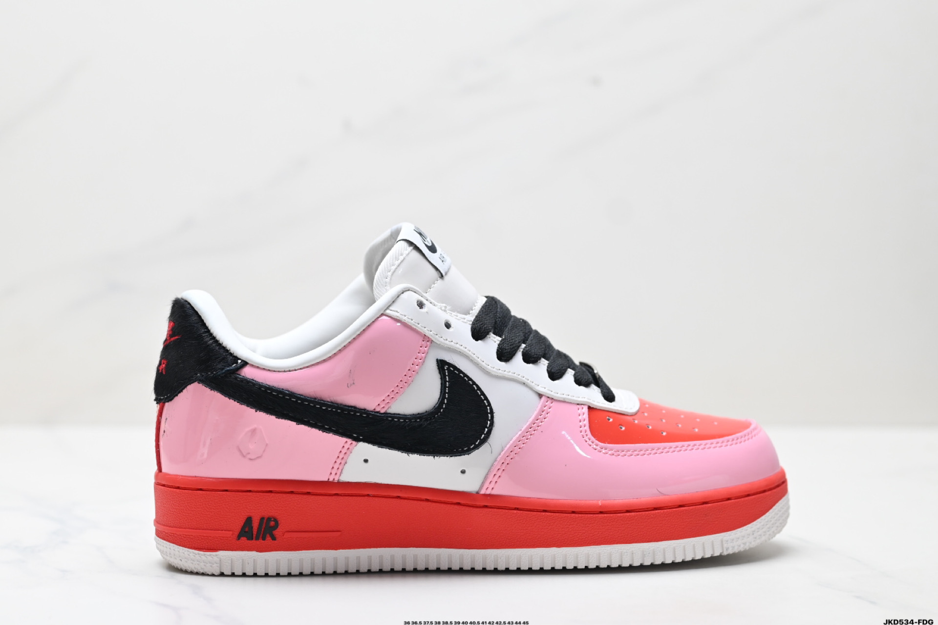 Nike Air Force 1 '07 Low Casual Sneakers - Pink, Red, and Black Accents 2 i1746462826709 5064 0 0