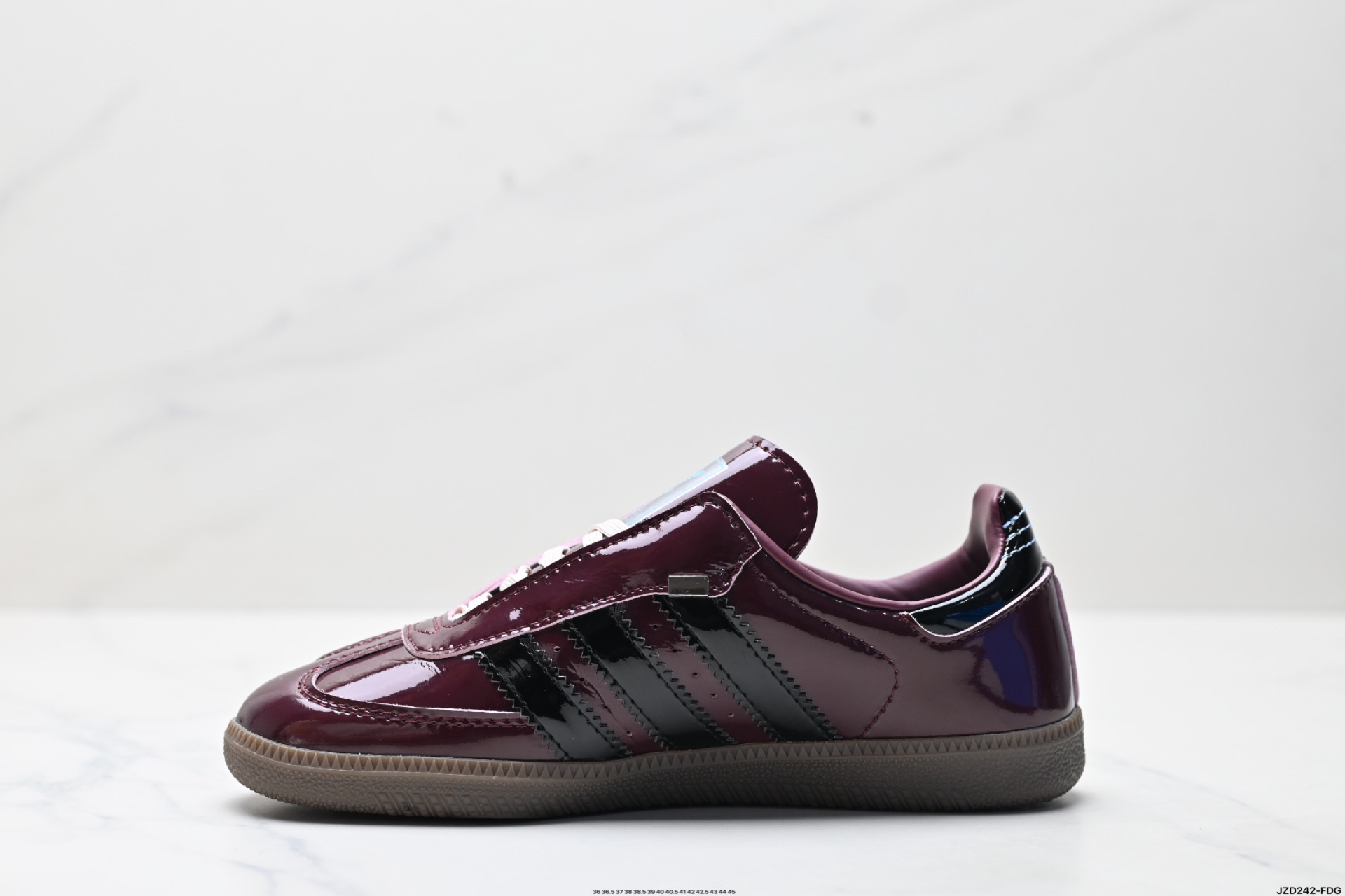 Adidas Originals Samba Burgundy Patent Leather Low-Top Sneakers JQ0013 4 i1746464286302 4912 0 2