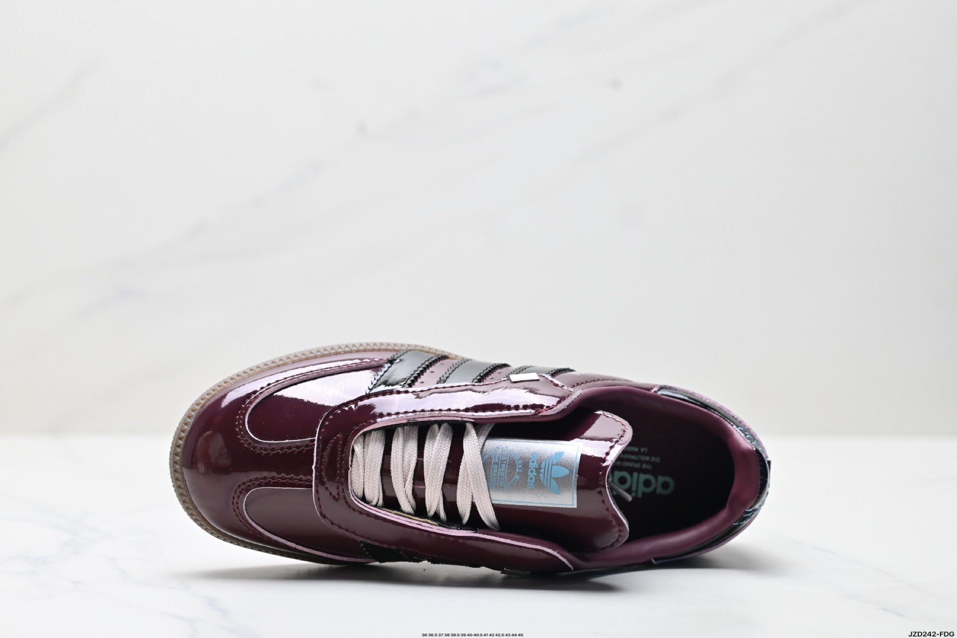 Adidas Originals Samba Burgundy Patent Leather Low-Top Sneakers JQ0013 3 i1746464286303 33 0 1