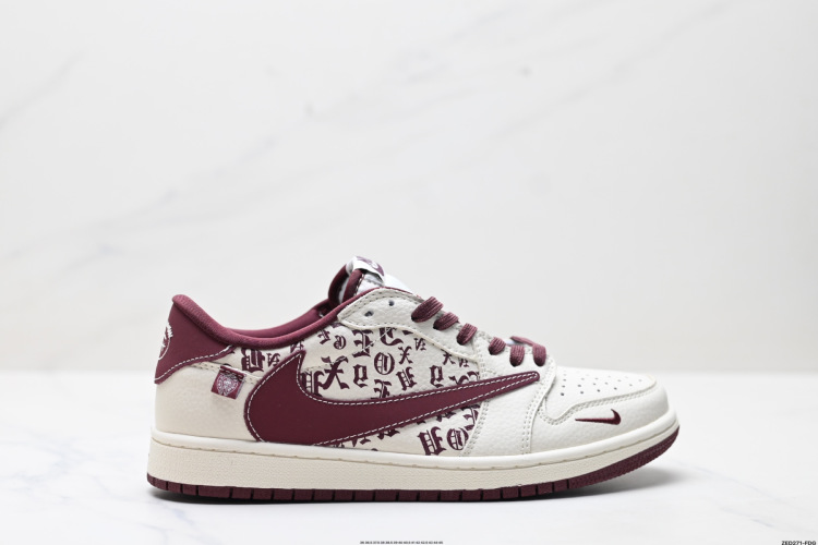 Travis Scott x Air Jordan 1 Reverse Mocha Low-Top Sneakers - Premium Quality 1 Travis Scott x Air Jordan 1 Reverse Mocha Low-Top Sneakers – Premium Quality