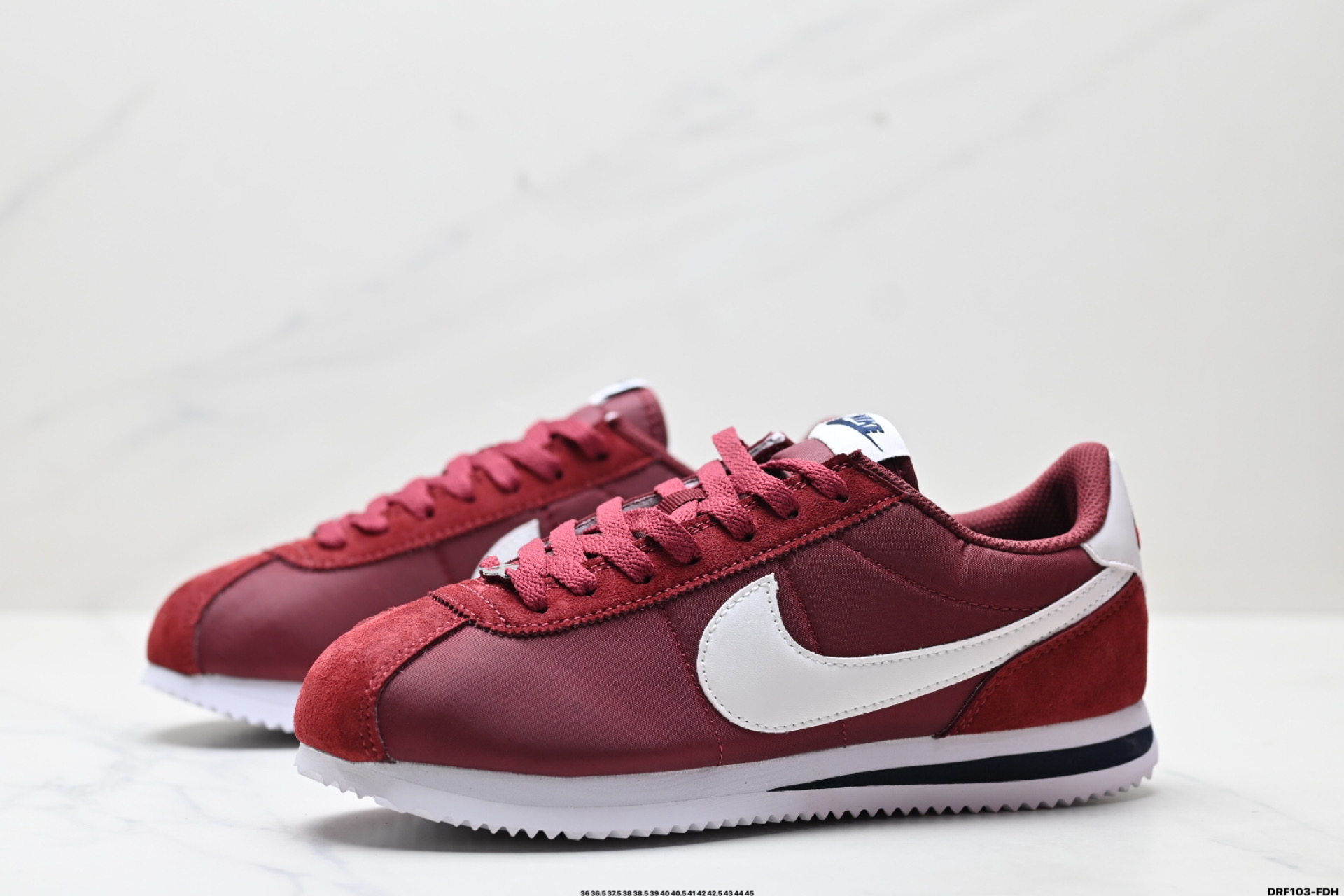 Nike Classic Cortez Burgundy Running Shoes for Men and Women - Lightweight 5 i1746548264290 7605 0 3