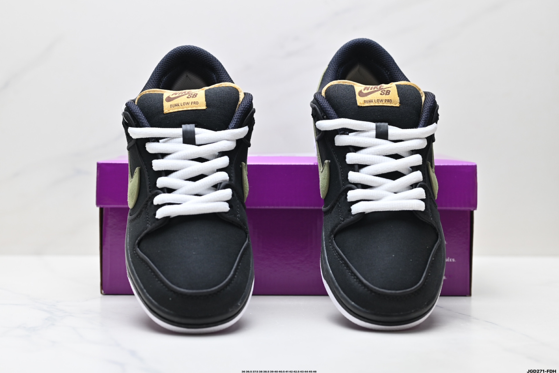 Nike Dunk Low Retro Sneakers - Black/Olive, Low-Top Skateboarding Shoes 8 i1746548356765 328 0 6