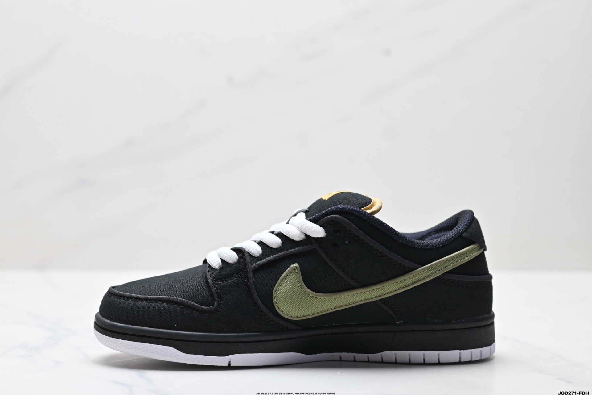 Nike Dunk Low Retro Sneakers - Black/Olive, Low-Top Skateboarding Shoes 4 i1746548357950 9796 0 2