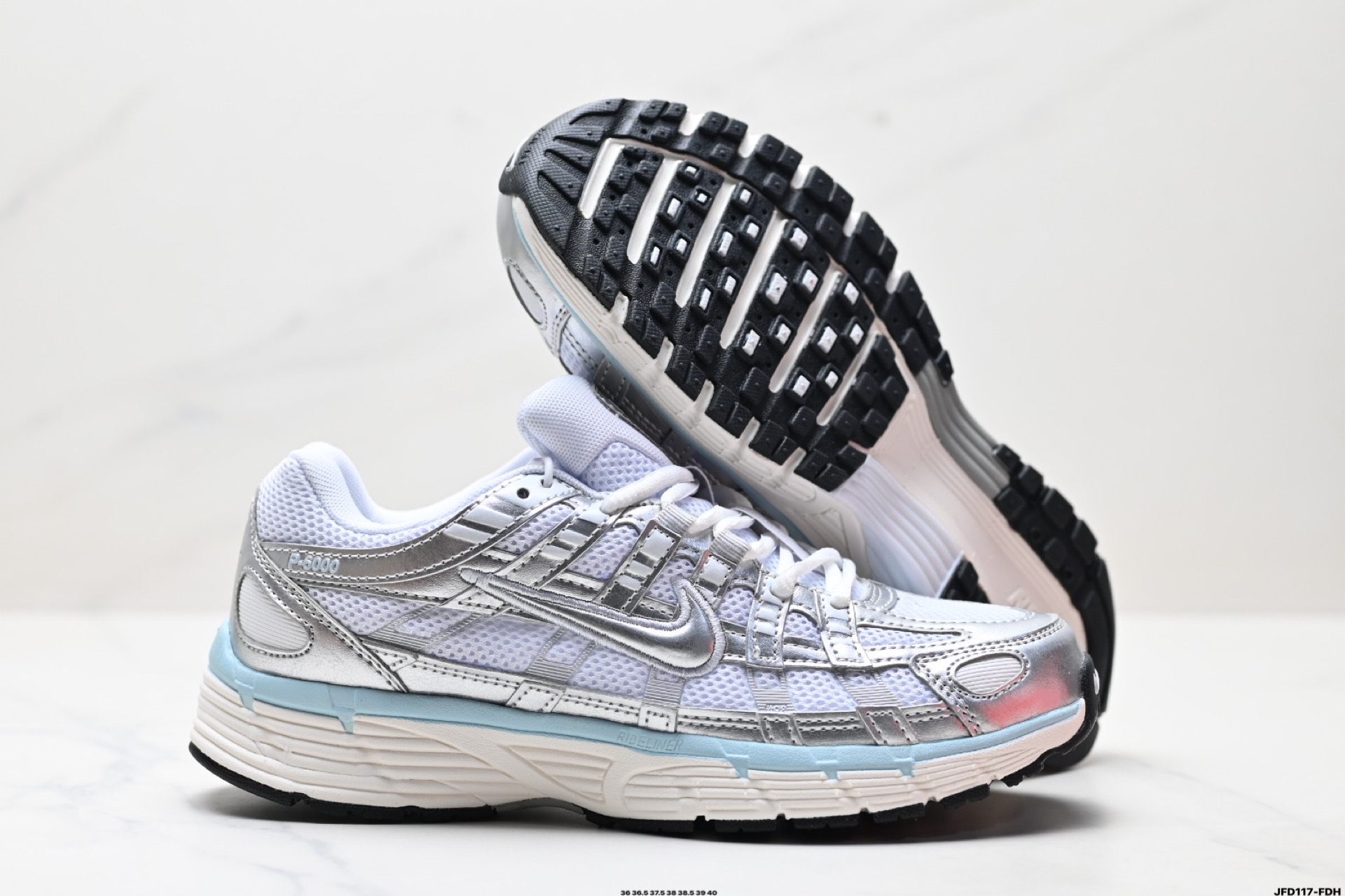 Nike P-6000 Women's Running Shoes Silver White Retro Sneakers BV1021-106 6 i1746548715816 7782 0 4