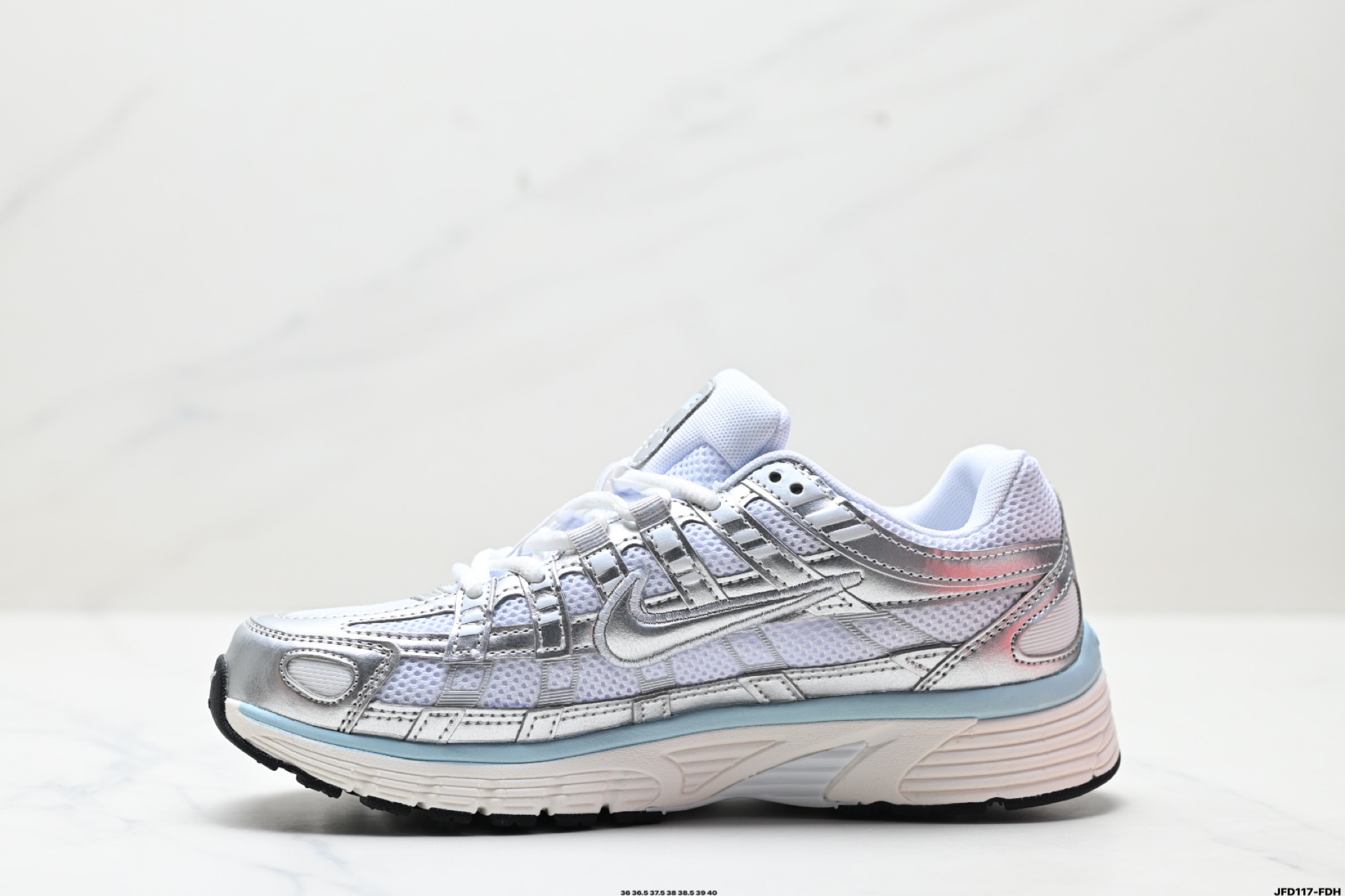 Nike P-6000 Women's Running Shoes Silver White Retro Sneakers BV1021-106 4 i1746548715817 584 0 2