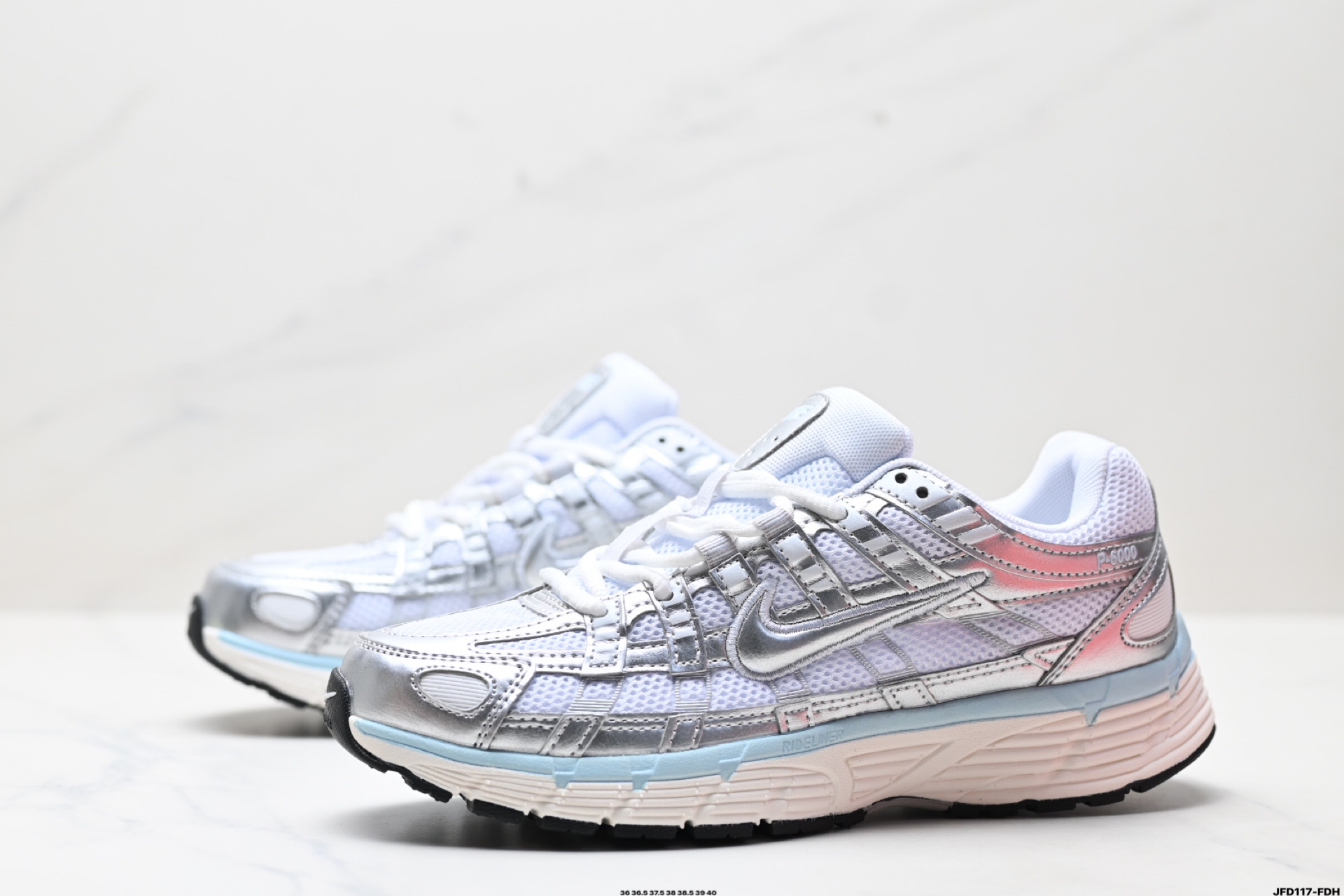 Nike P-6000 Women's Running Shoes Silver White Retro Sneakers BV1021-106 5 i1746548715817 728 0 3