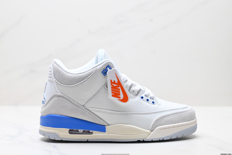 Air Jordan 3 Retro 'Hide and Sneak' Basketball Shoes - White/Grey/Blue 1 Air Jordan 3 Retro ‘Hide and Sneak’ Basketball Shoes – White/Grey/Blue