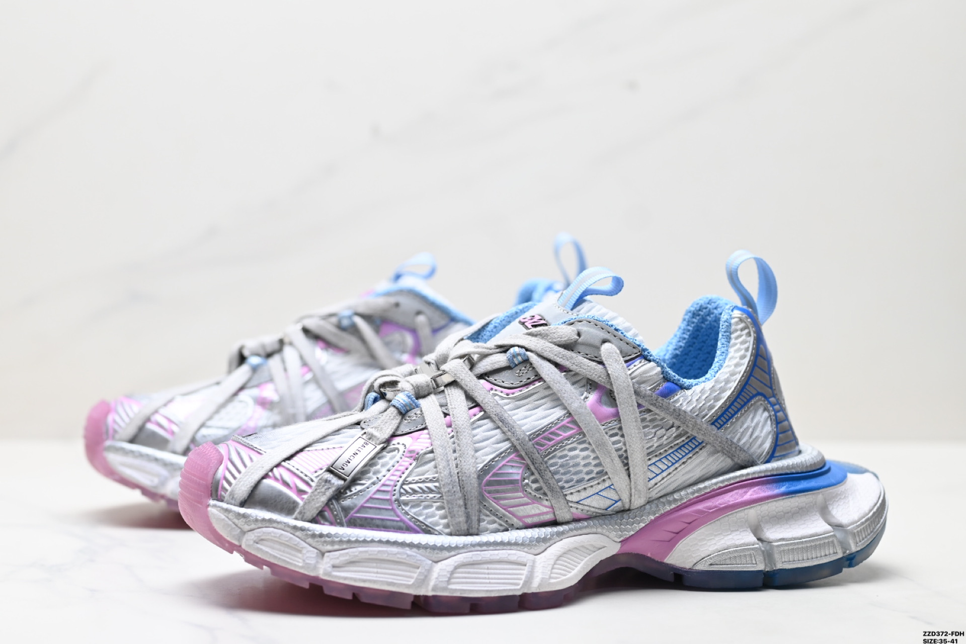 260 Balenciaga 巴黎世家 Phantom Sneaker 复古老爹鞋 巴黎世家3XL 官方全套配件鞋盒 鞋带 防尘纸配套齐全 825599 W3XCH 9145