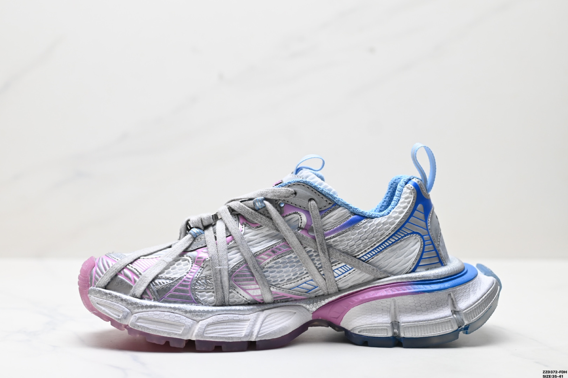 260 Balenciaga 巴黎世家 Phantom Sneaker 复古老爹鞋 巴黎世家3XL 官方全套配件鞋盒 鞋带 防尘纸配套齐全 825599 W3XCH 9145