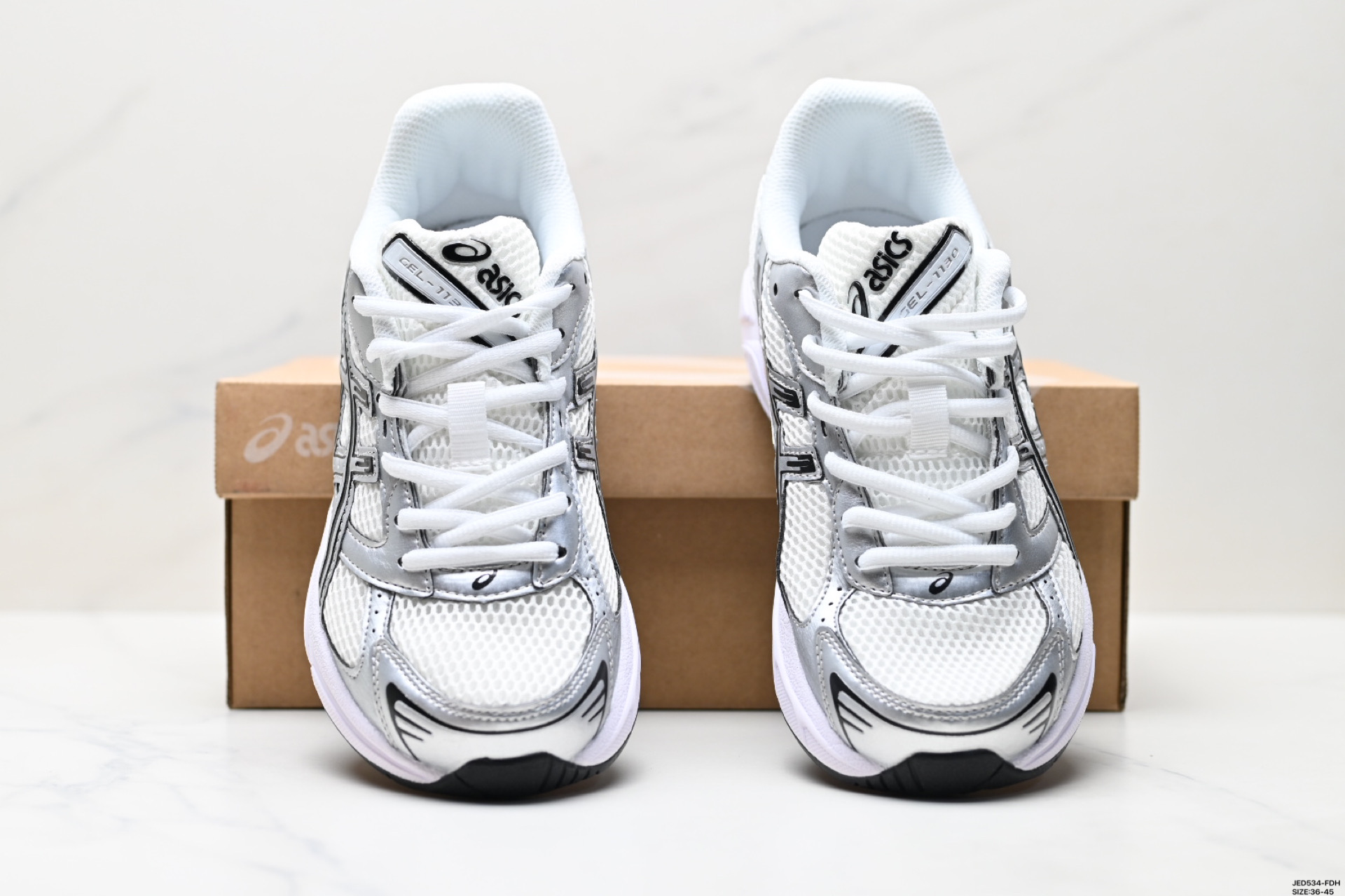 ASICS GEL-1130 White/Silver Running Shoes - Retro, Cushioned, Breathable 8 i1746549302179 4270 0 6
