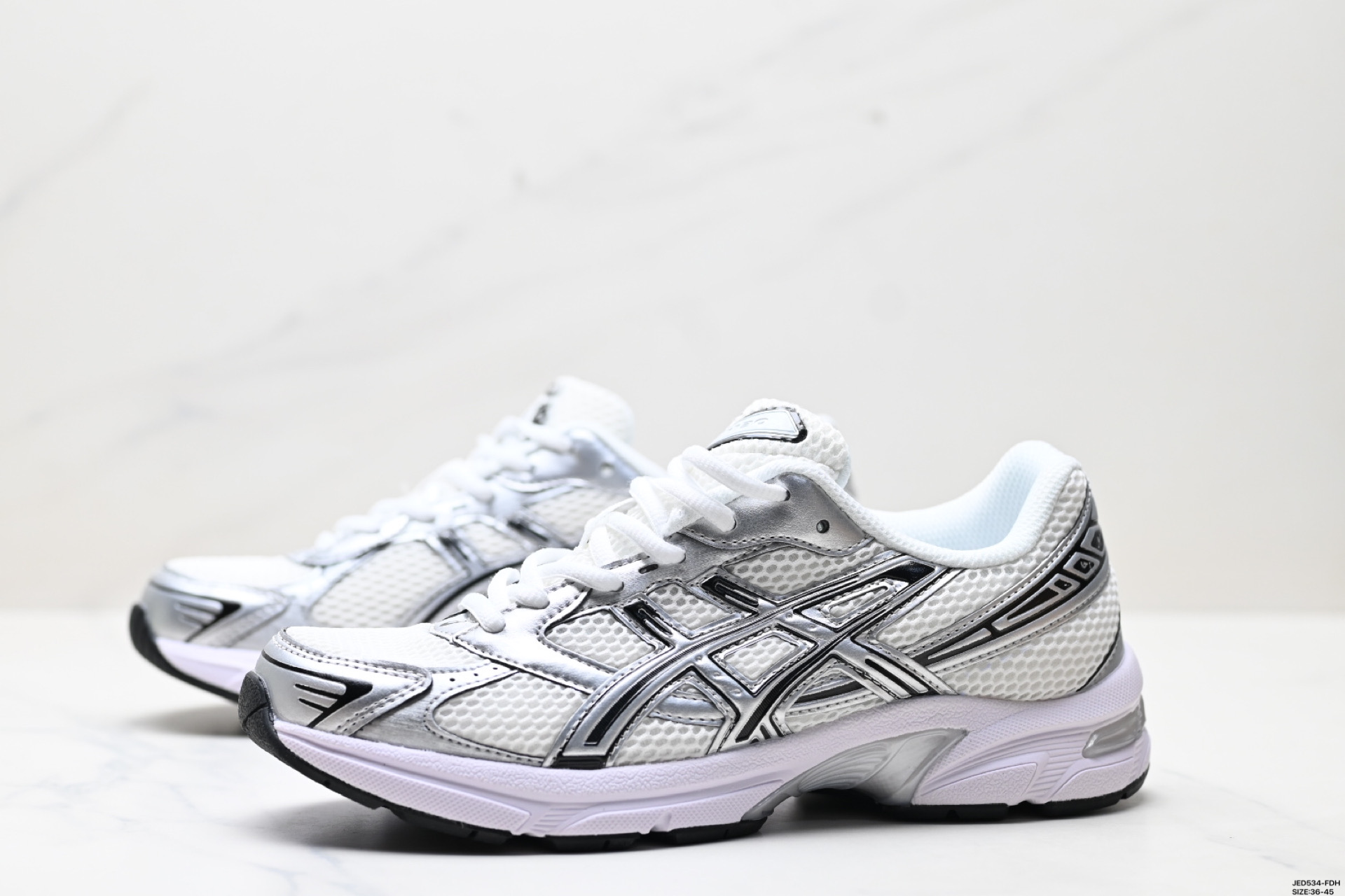 ASICS GEL-1130 White/Silver Running Shoes - Retro, Cushioned, Breathable 5 i1746549305404 442 0 3