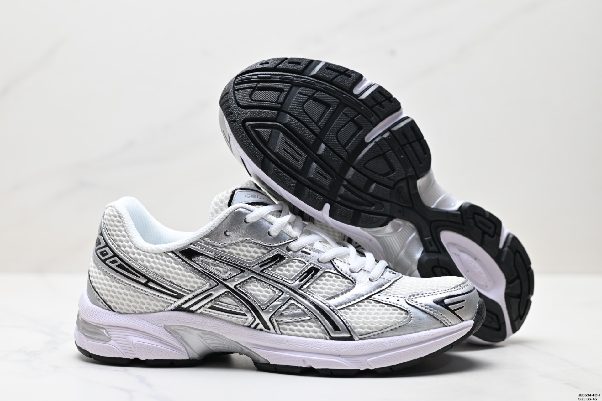 ASICS GEL-1130 White/Silver Running Shoes - Retro, Cushioned, Breathable 6 i1746549305405 8527 0 4