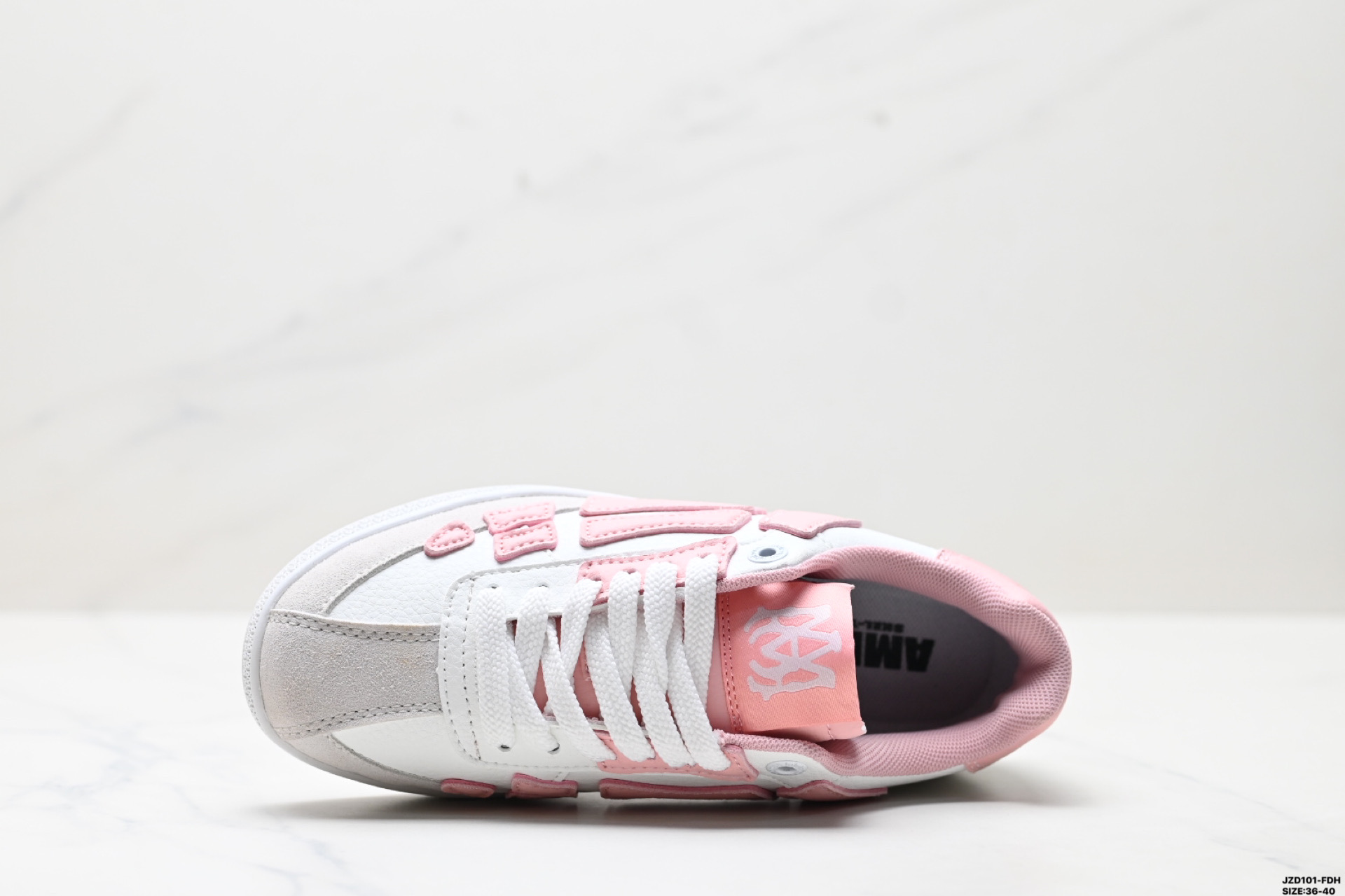 Amiri Pacific Bone Runner Low Top Pink/White Leather Sneakers, Size 36-40 3 i1746549308043 5505 0 1