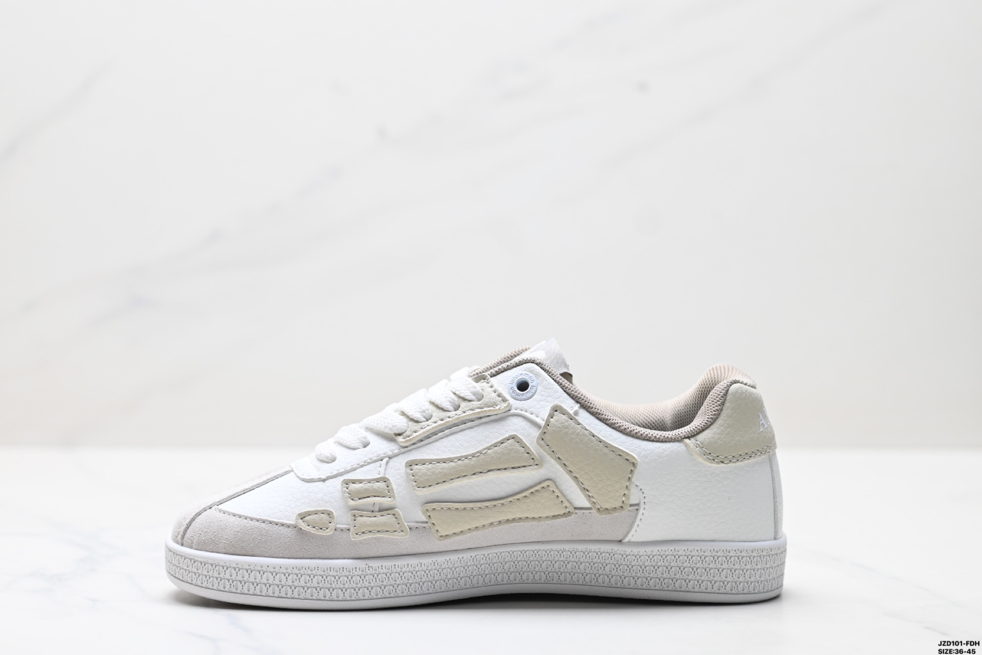Amiri Pacific Bones Low-Top Sneakers White Suede Lace-Up Round Toe 4 i1746549338654 531 0 2