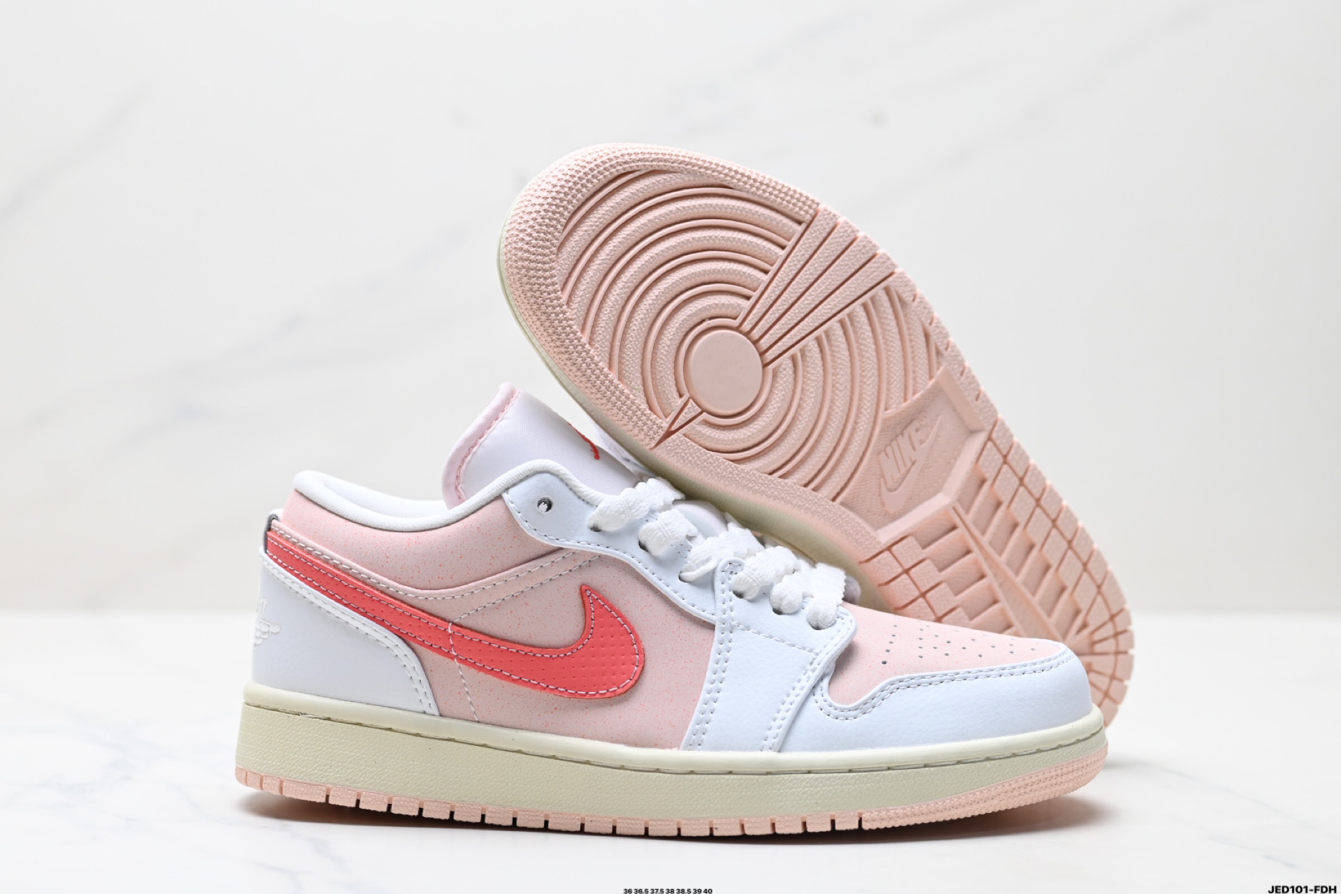 Air Jordan 1 Low Casual Sneakers - Pink/Coral, Women's Classic Style 6 i1746549511748 5170 0 4