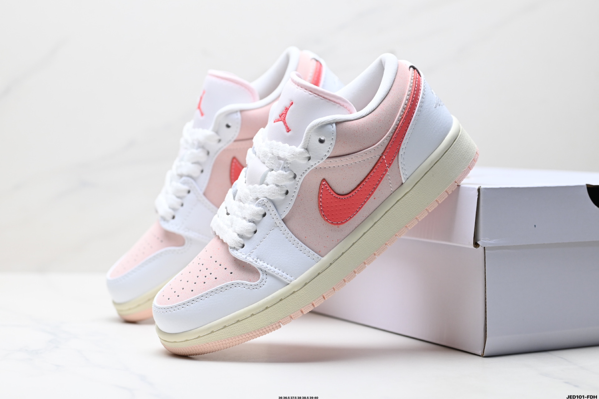 Air Jordan 1 Low Casual Sneakers - Pink/Coral, Women's Classic Style 9 i1746549513015 6144 0 7