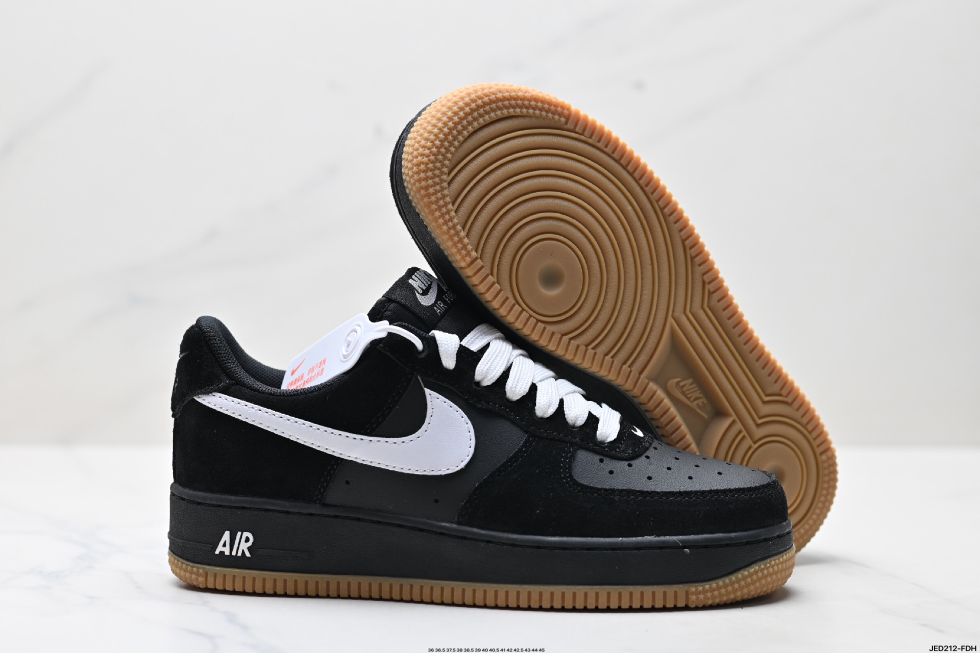 Nike Air Force 1 '07: Black & White Low-Top Sneakers - Casual & Stylish 6 i1746549840258 9214 0 4