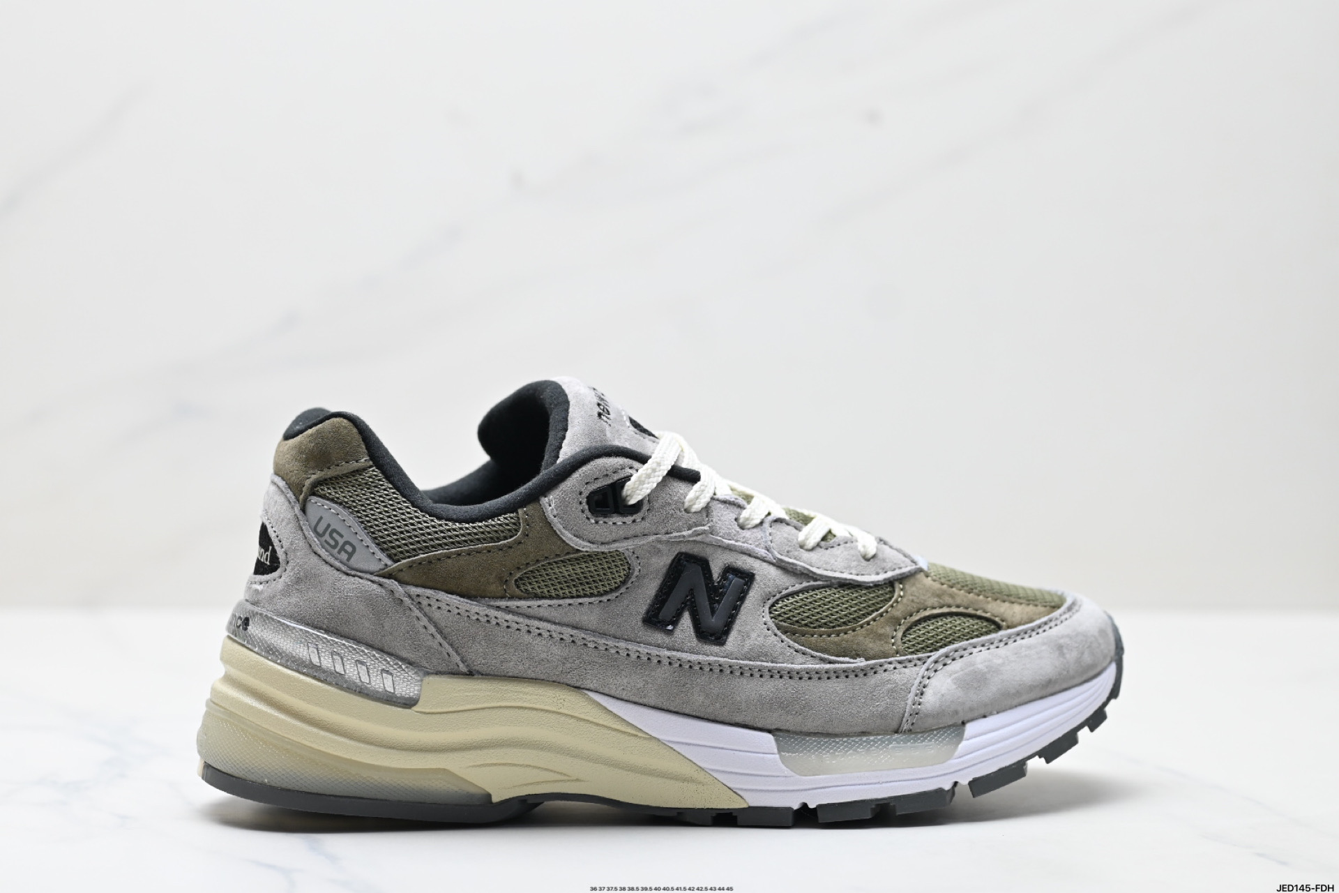 New Balance Jound 992 Retro Sneakers - Pig Leather & Fabric Upper 2 i1746550215401 7442 0 0